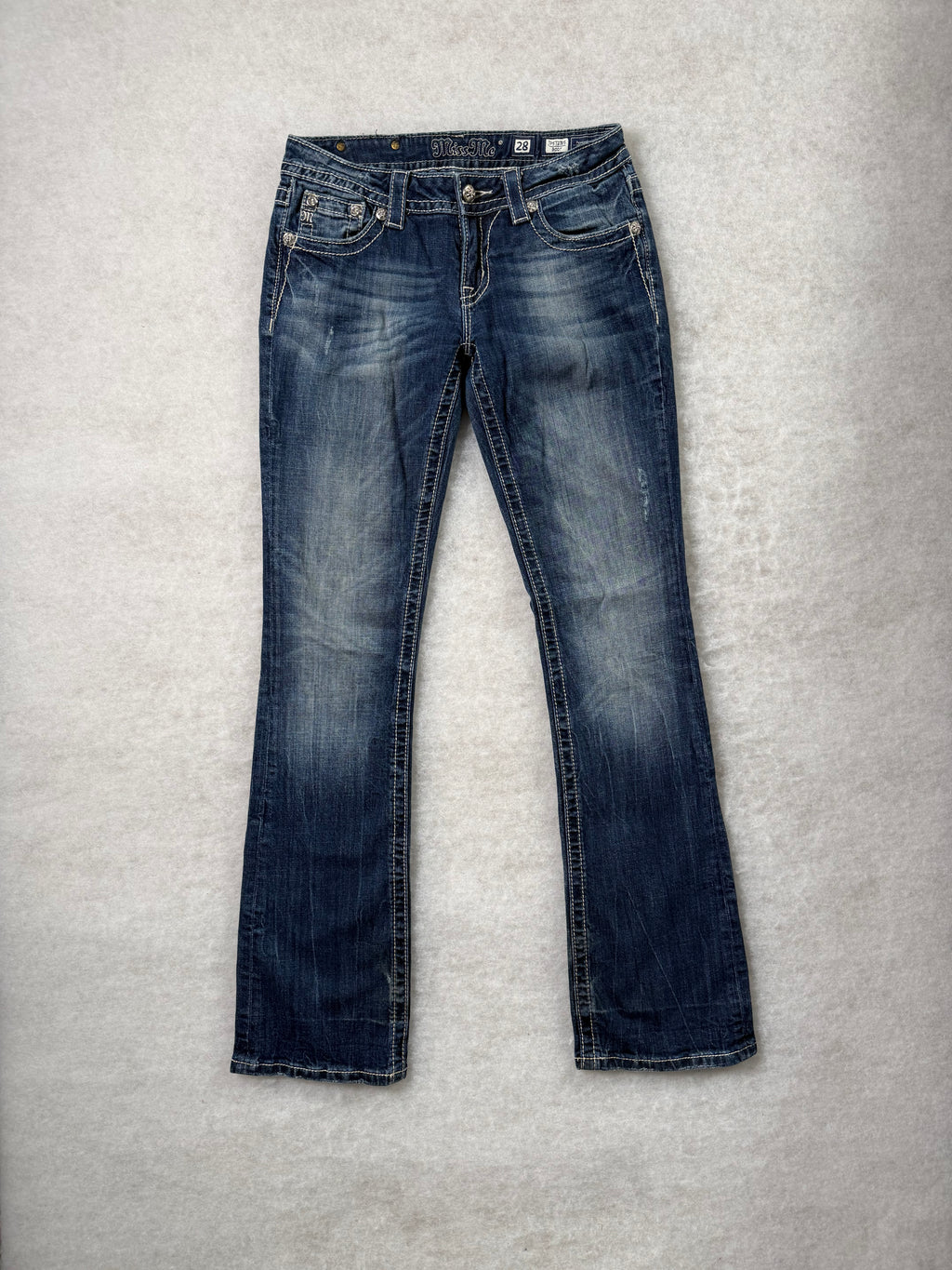 Miss Me Boot Cut Low Waist Jeans