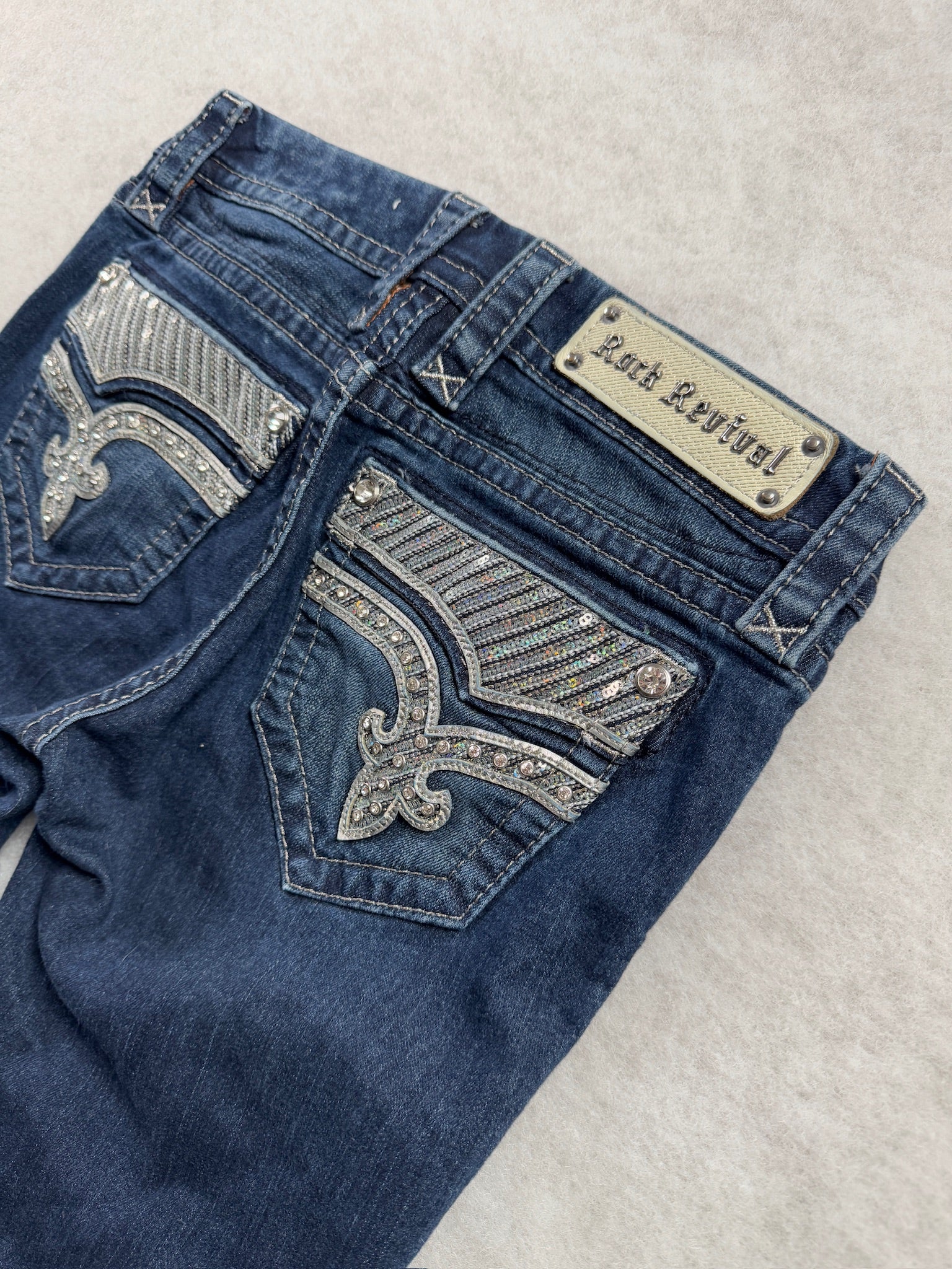 Rock Revival Boot Cut Low Waist Jeans 26