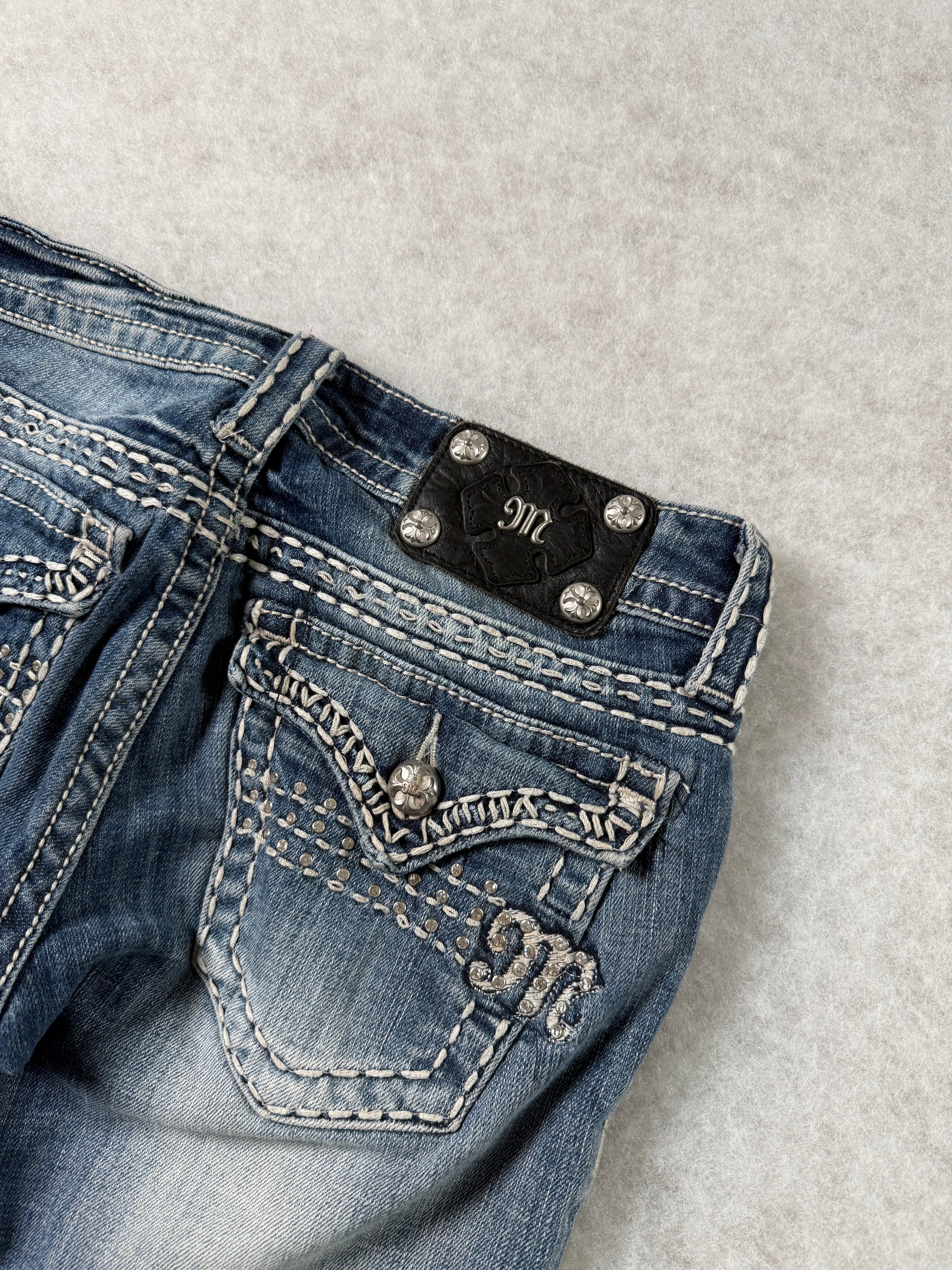 Miss Me Boot Cut Low Waist Jeans