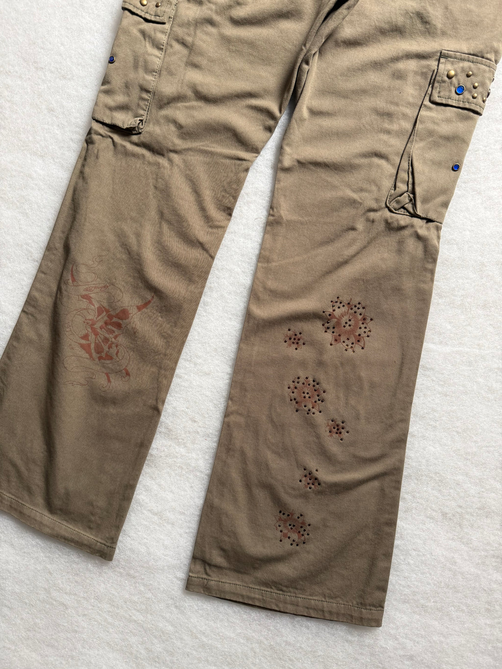 Ed Hardy Boot Cut Cargo Pants 27
