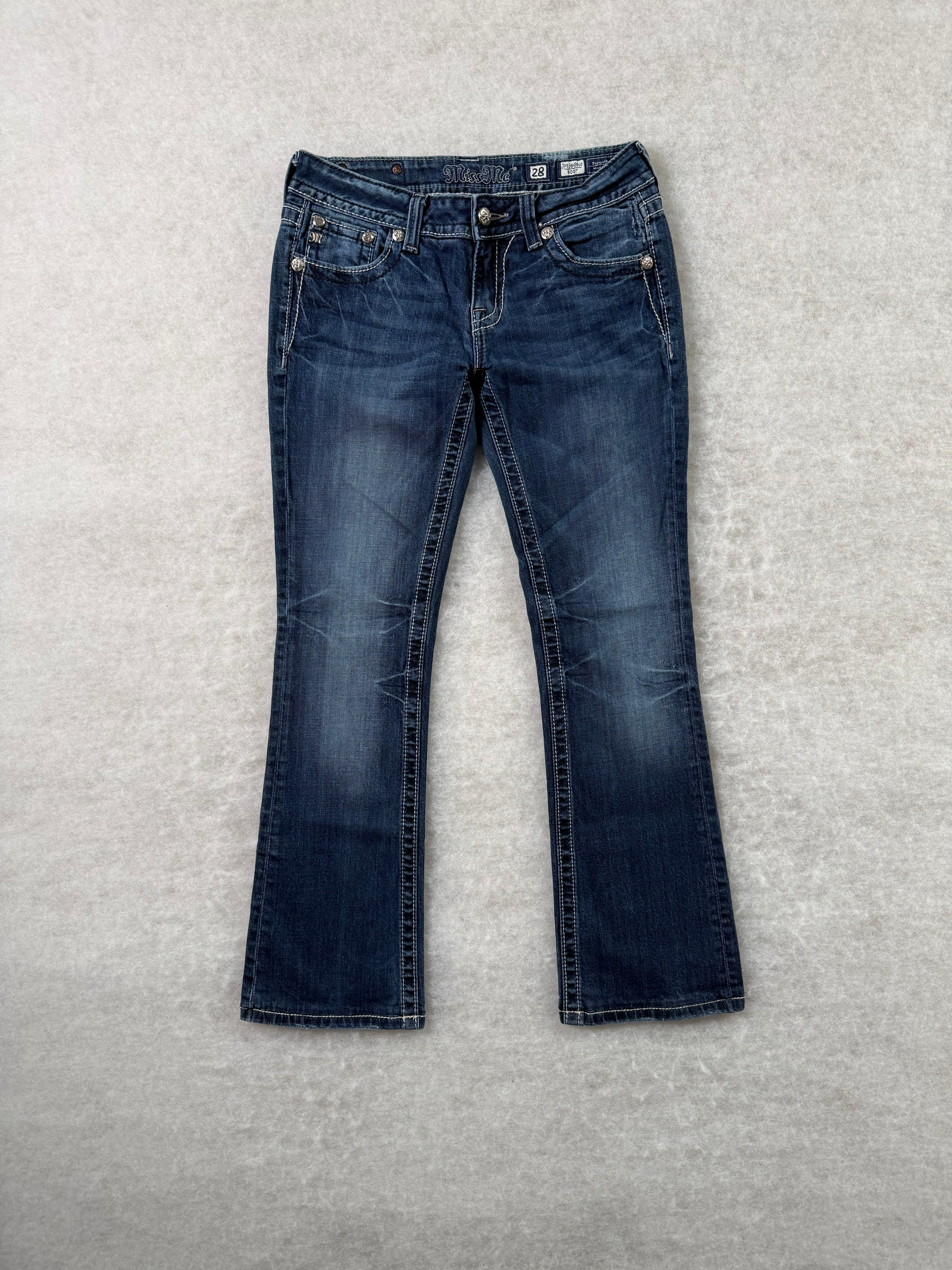 Miss Me Boot Cut Low Waist Jeans