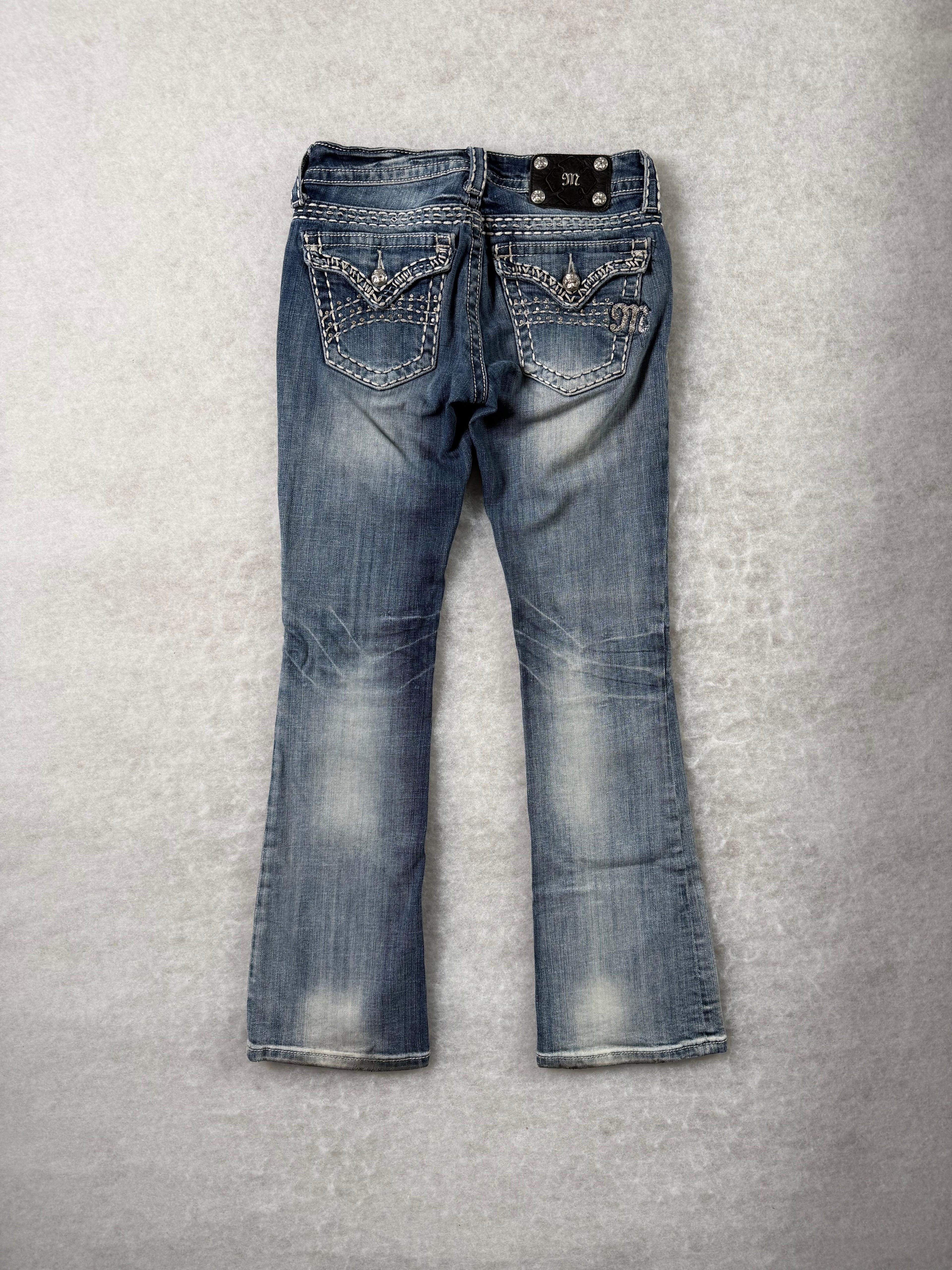 Miss Me Boot Cut Low Waist Jeans