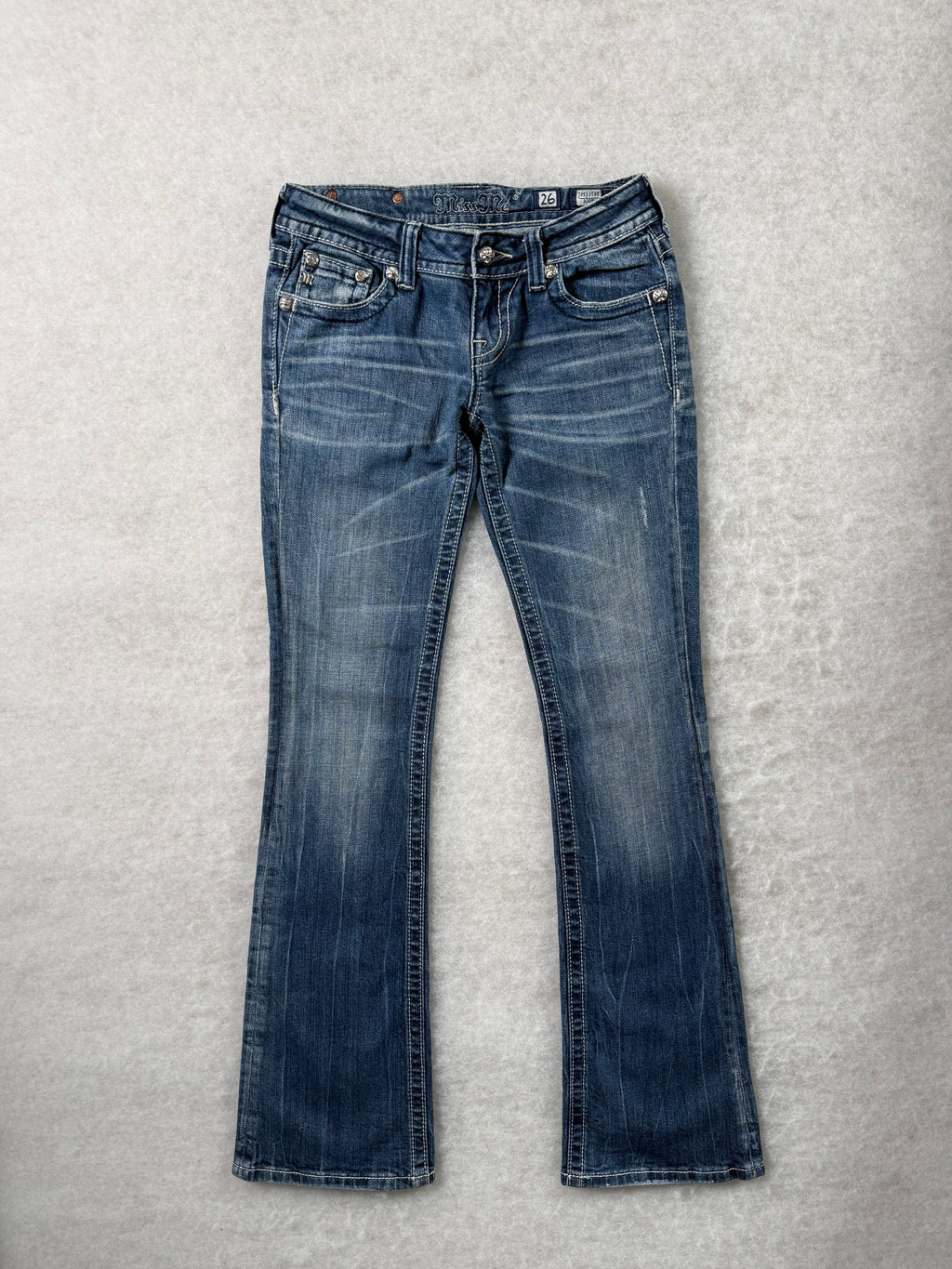Miss Me Boot Cut Low Waist Jeans