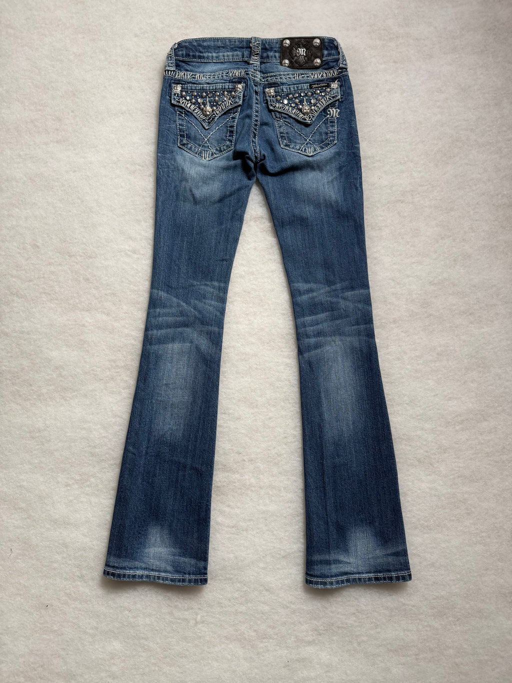 Miss Me Boot Cut Low Waist Jeans 25