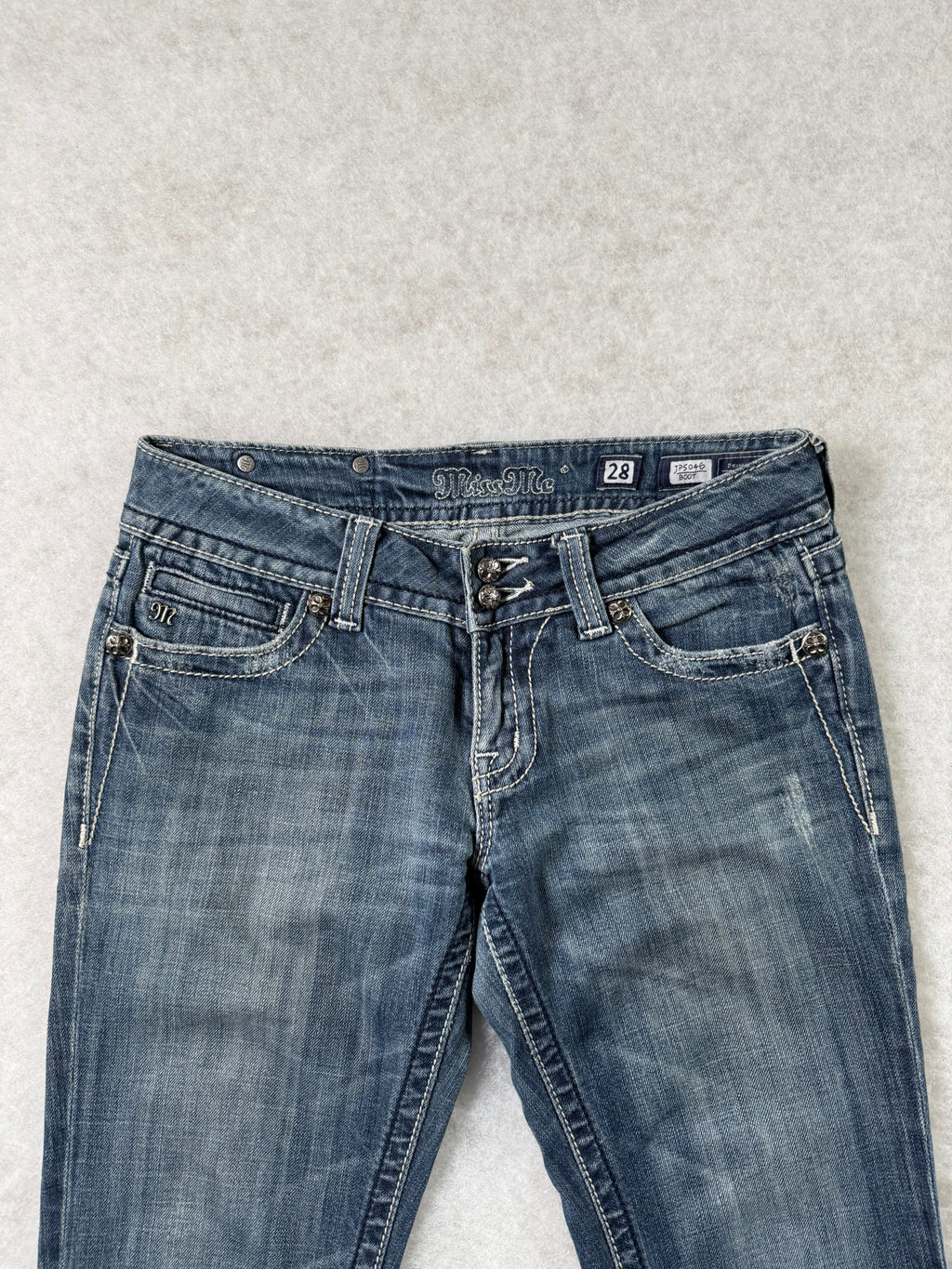 Miss Me Boot Cut Low Waist Jeans
