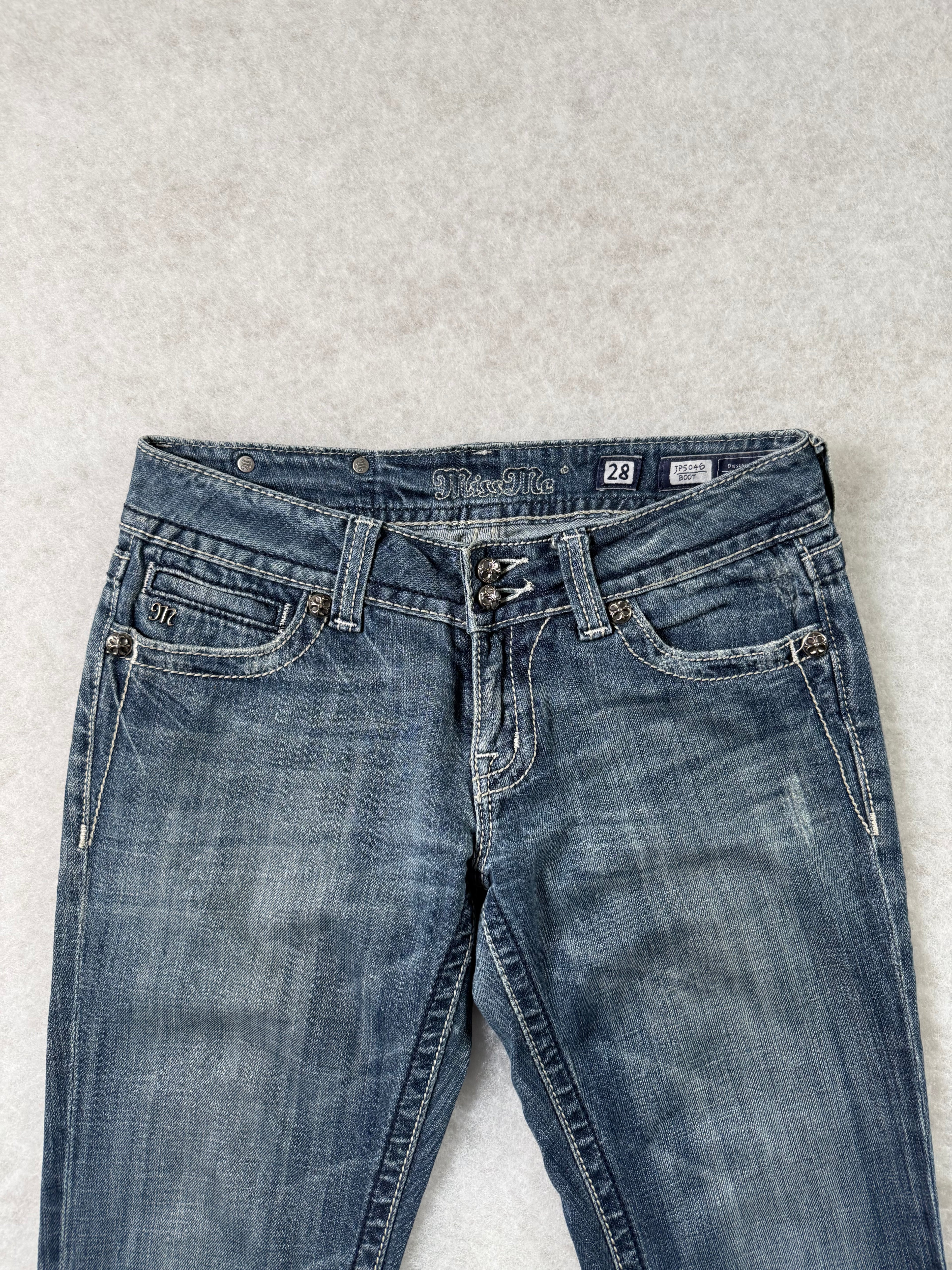 Miss Me Boot Cut Low Waist Jeans