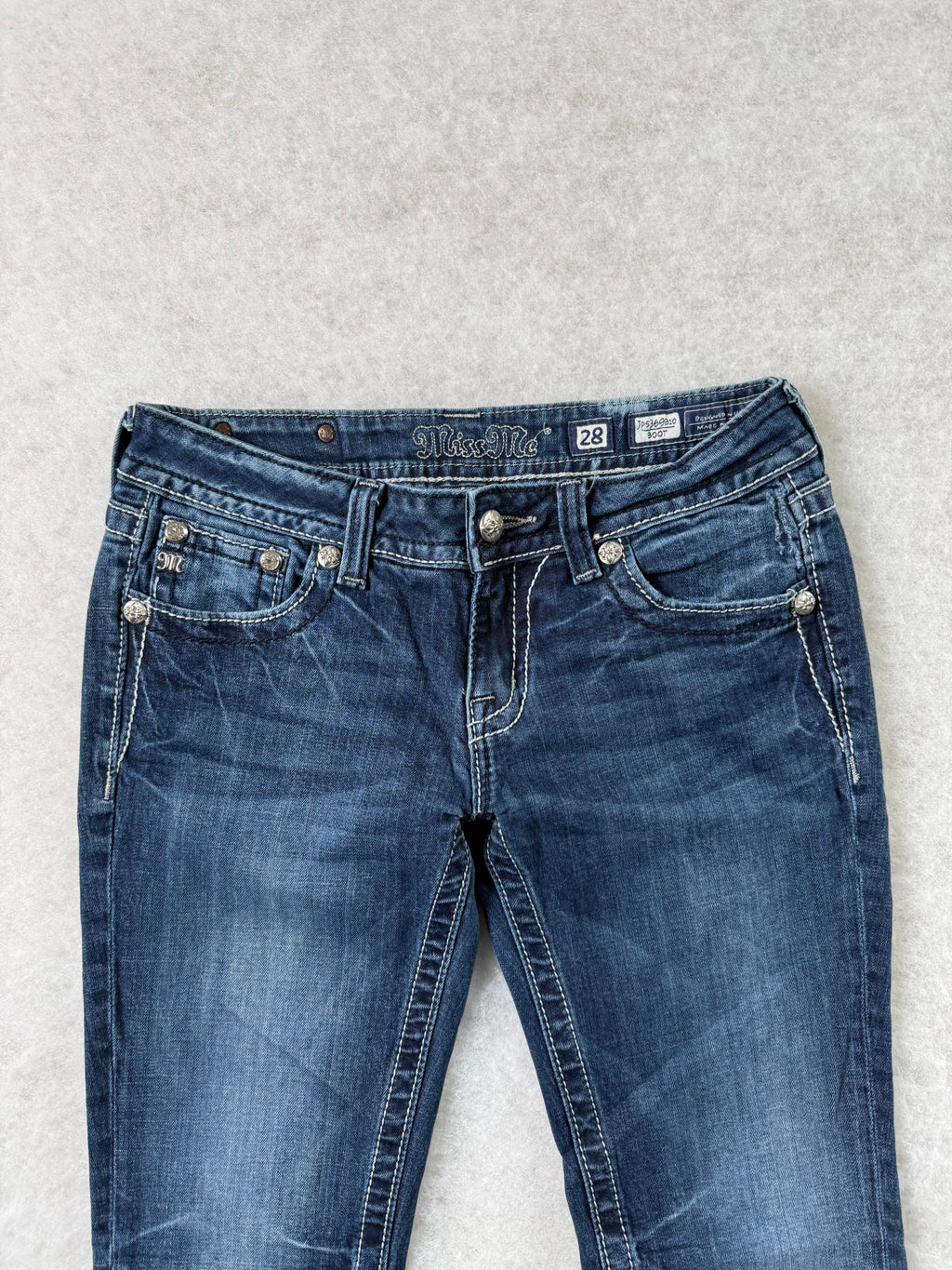 Miss Me Boot Cut Low Waist Jeans