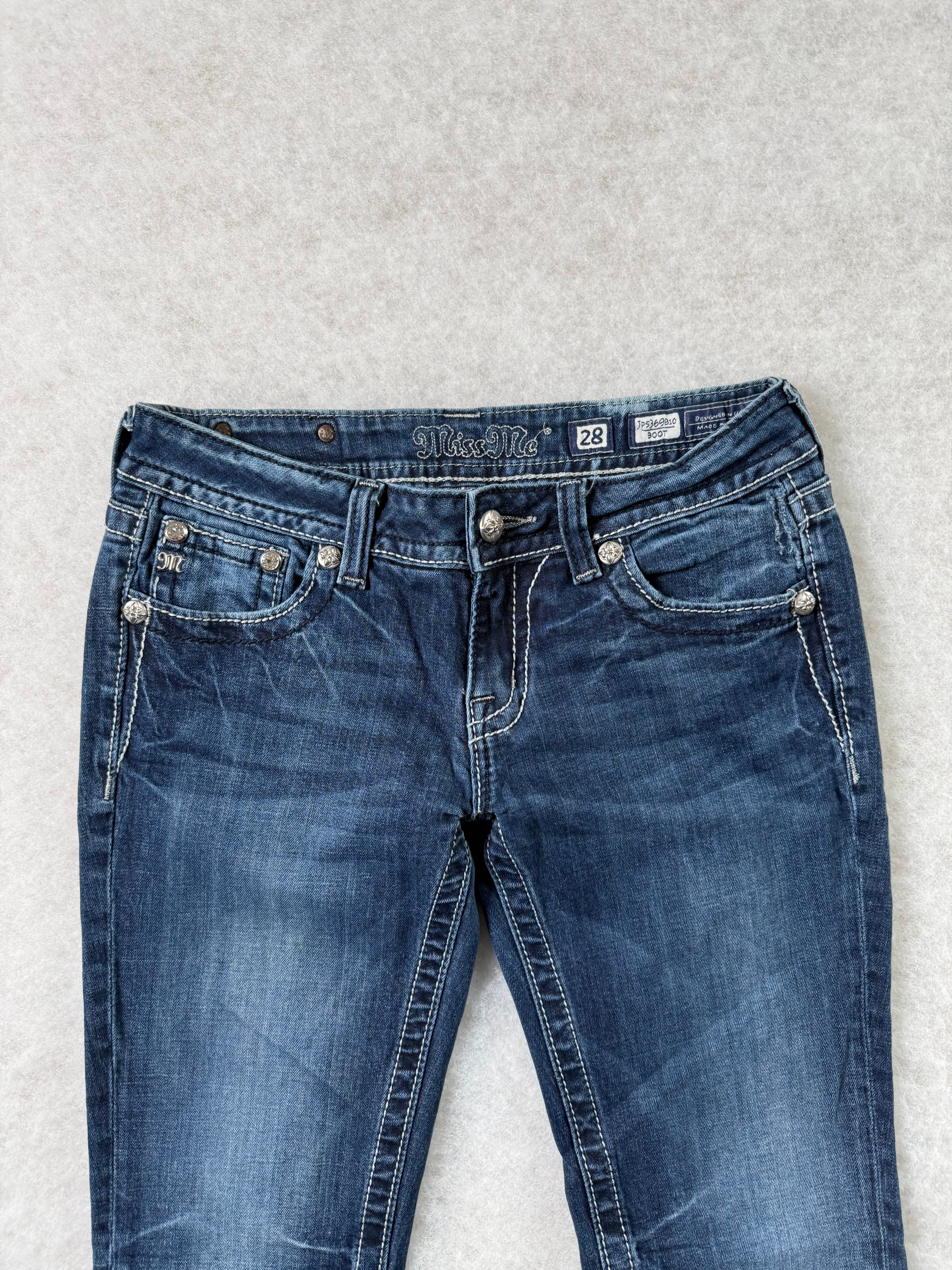 Miss Me Boot Cut Low Waist Jeans