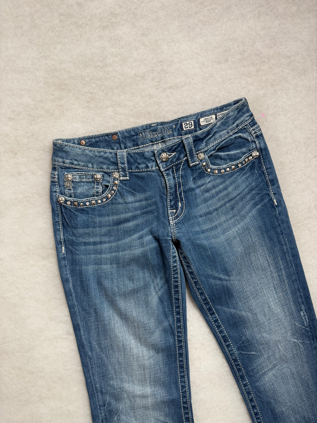 Miss Me Boot Cut Low Waist Jeans 29