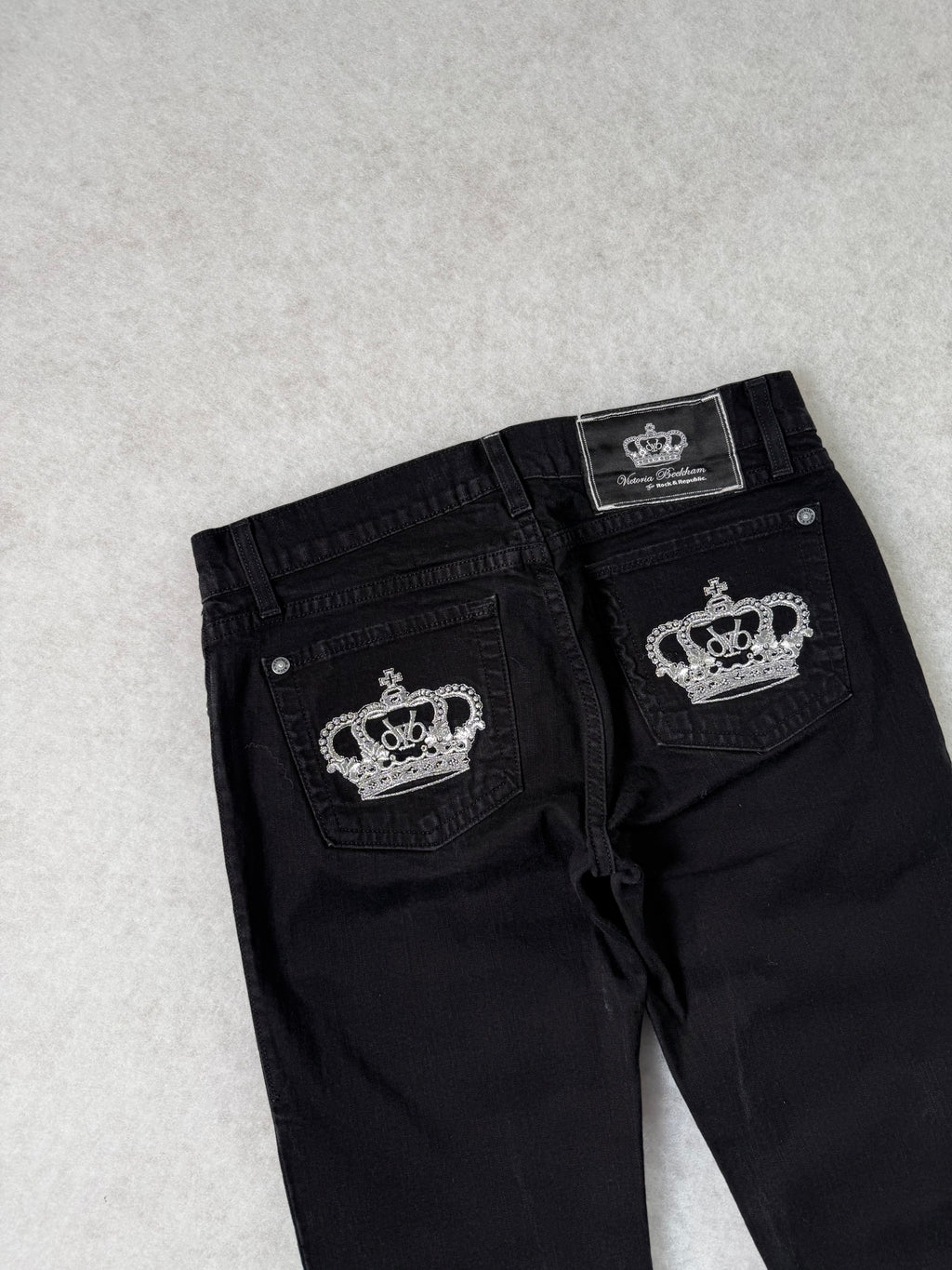Victoria Beckham Boot Cut Low Waist Jeans