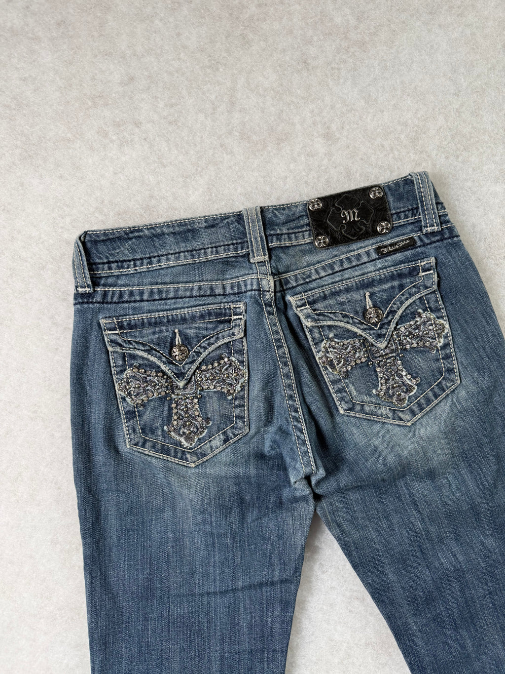 Miss Me Boot Cut Low Waist Jeans