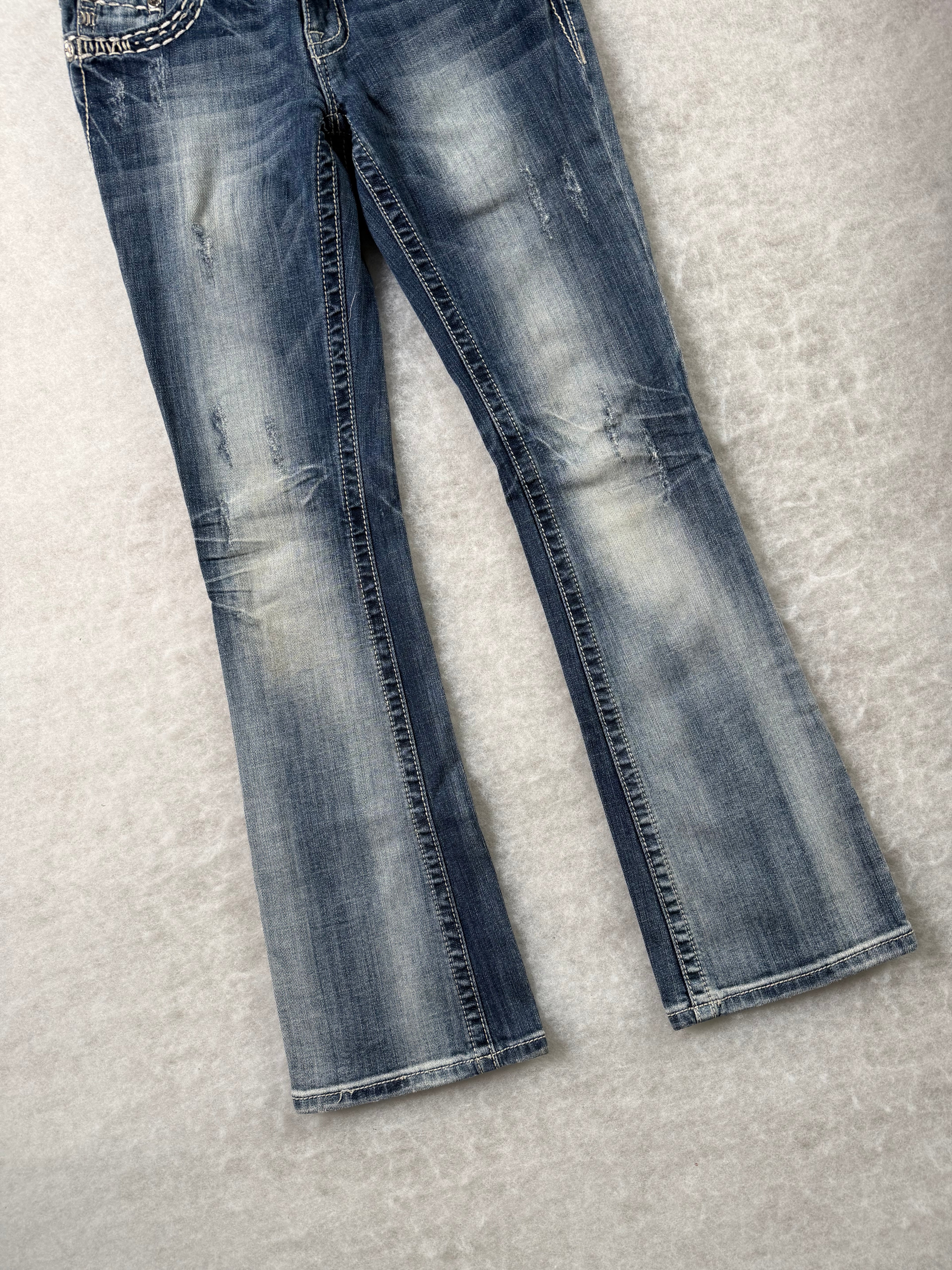 Miss Me Boot Cut Low Waist Jeans