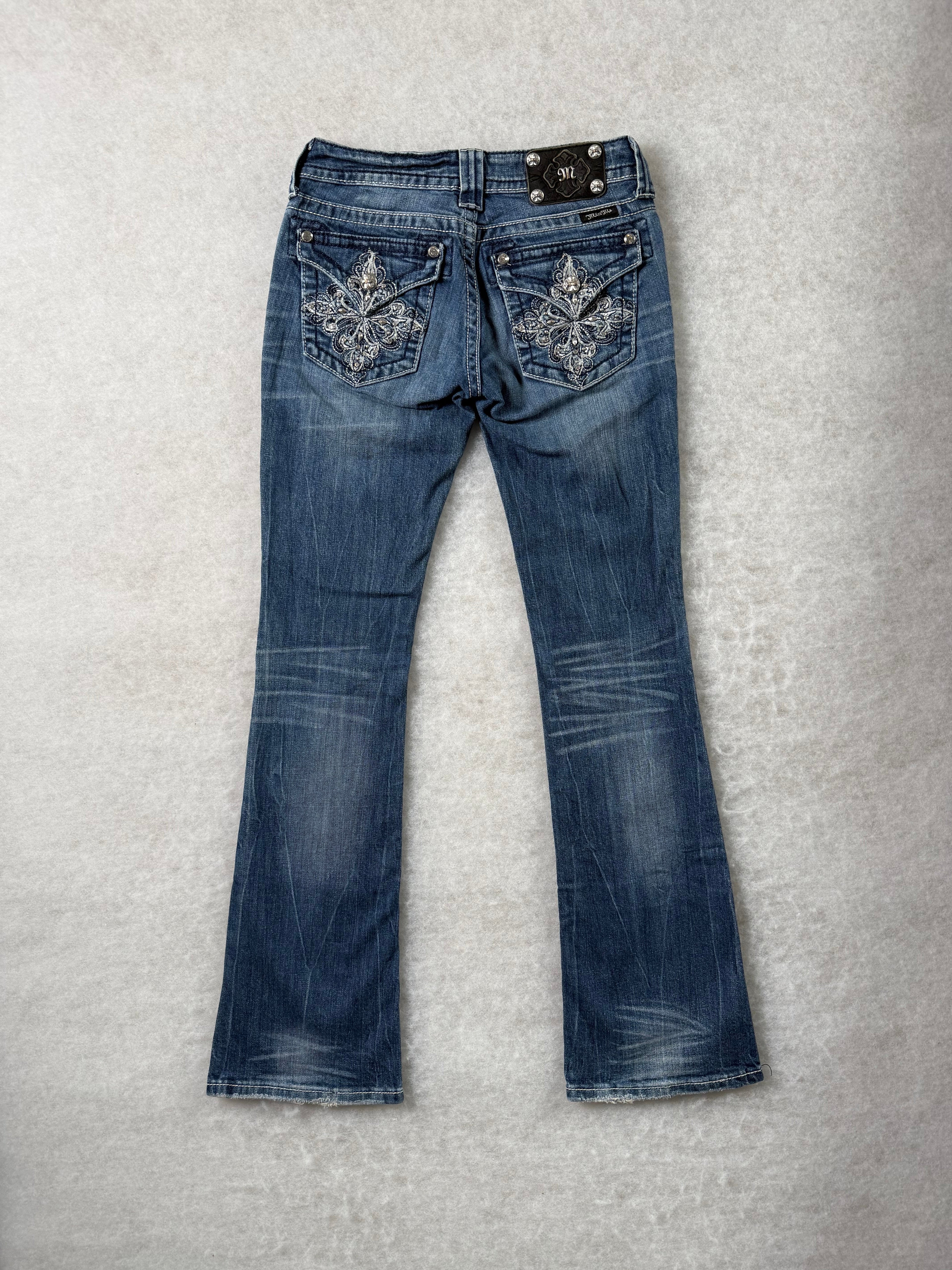 Miss Me Boot Cut Low Waist Jeans