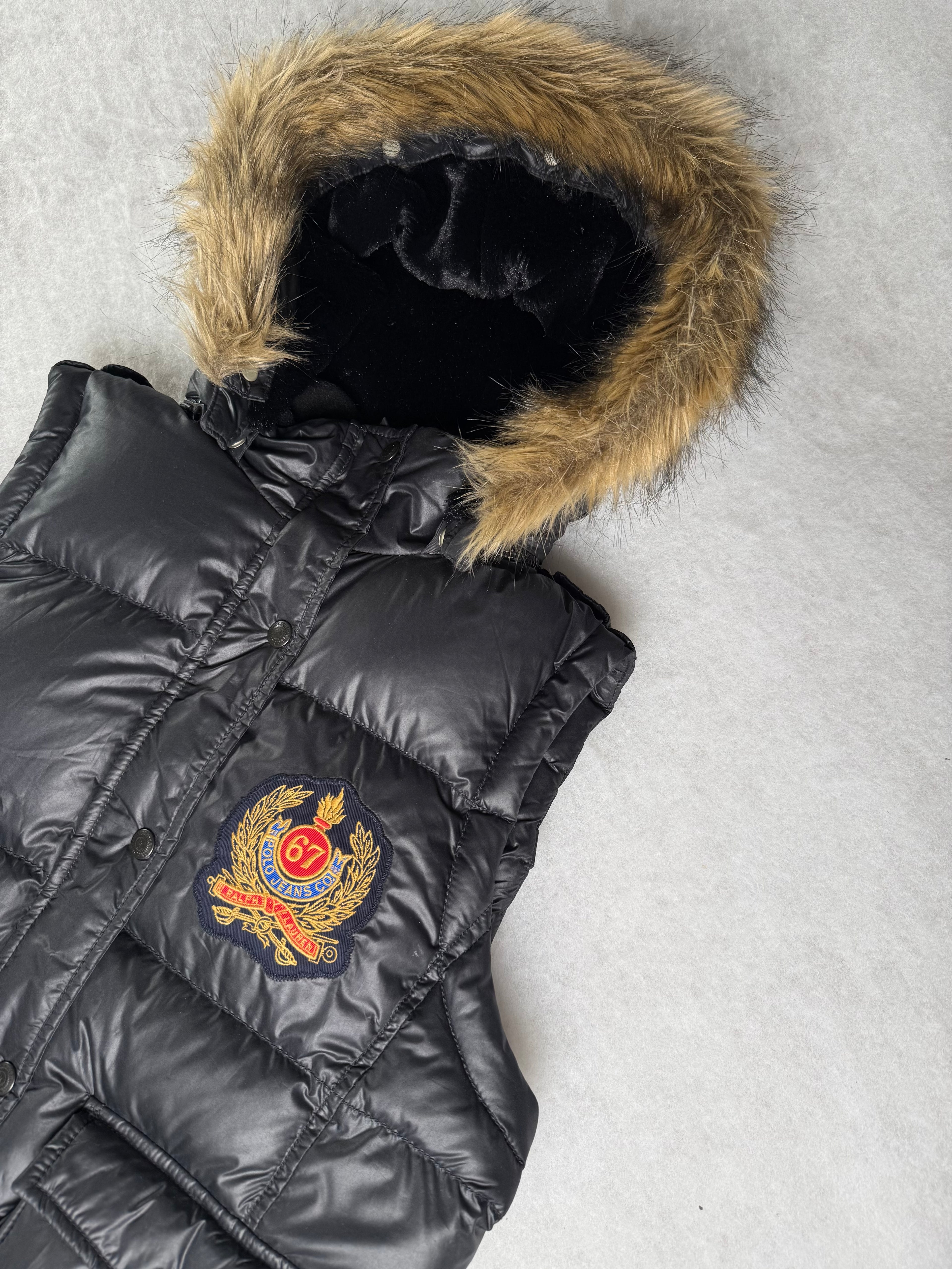 Ralph Lauren Weste mit Kunst Fell Kapuze