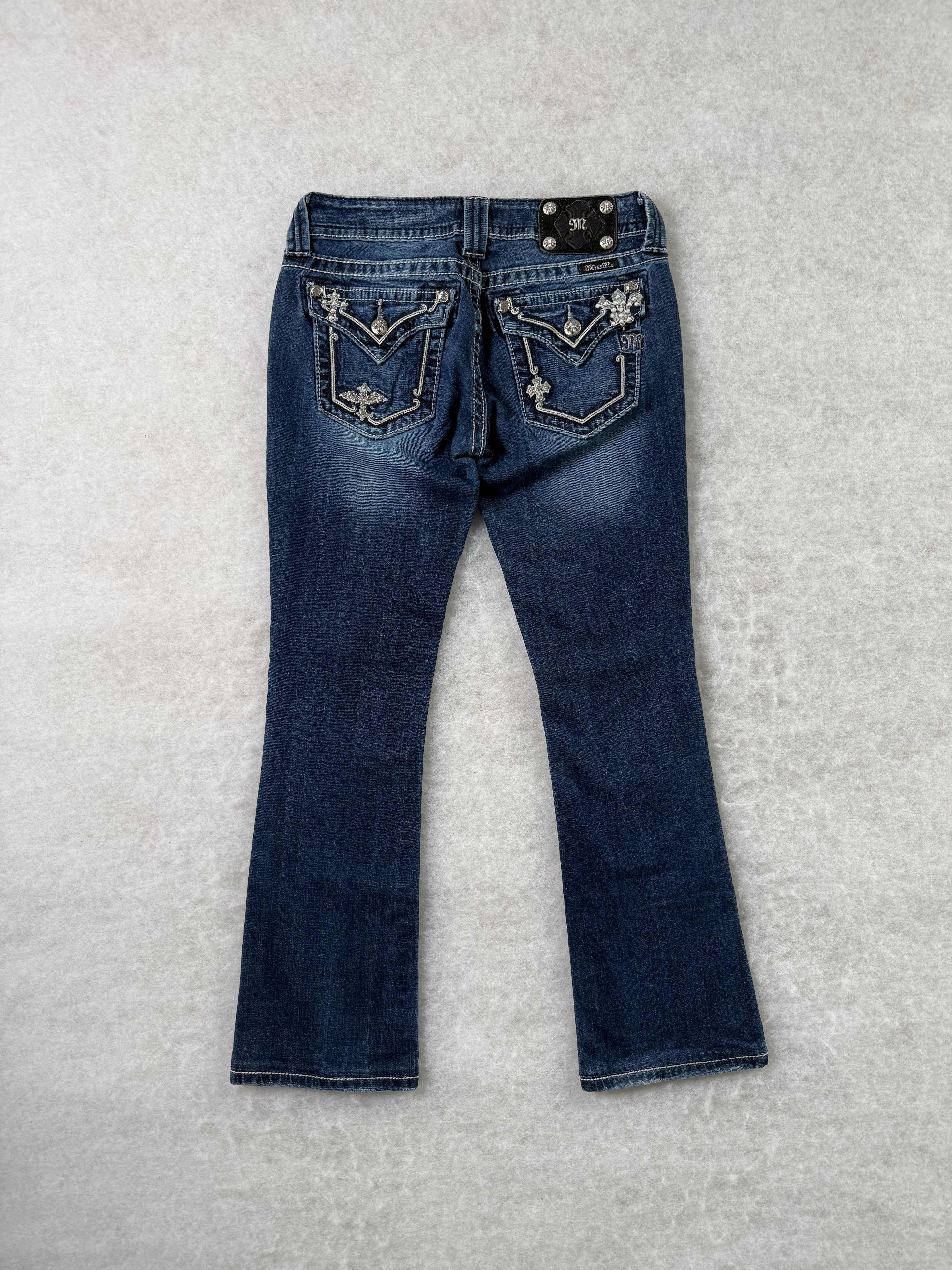 Miss Me Boot Cut Low Waist Jeans