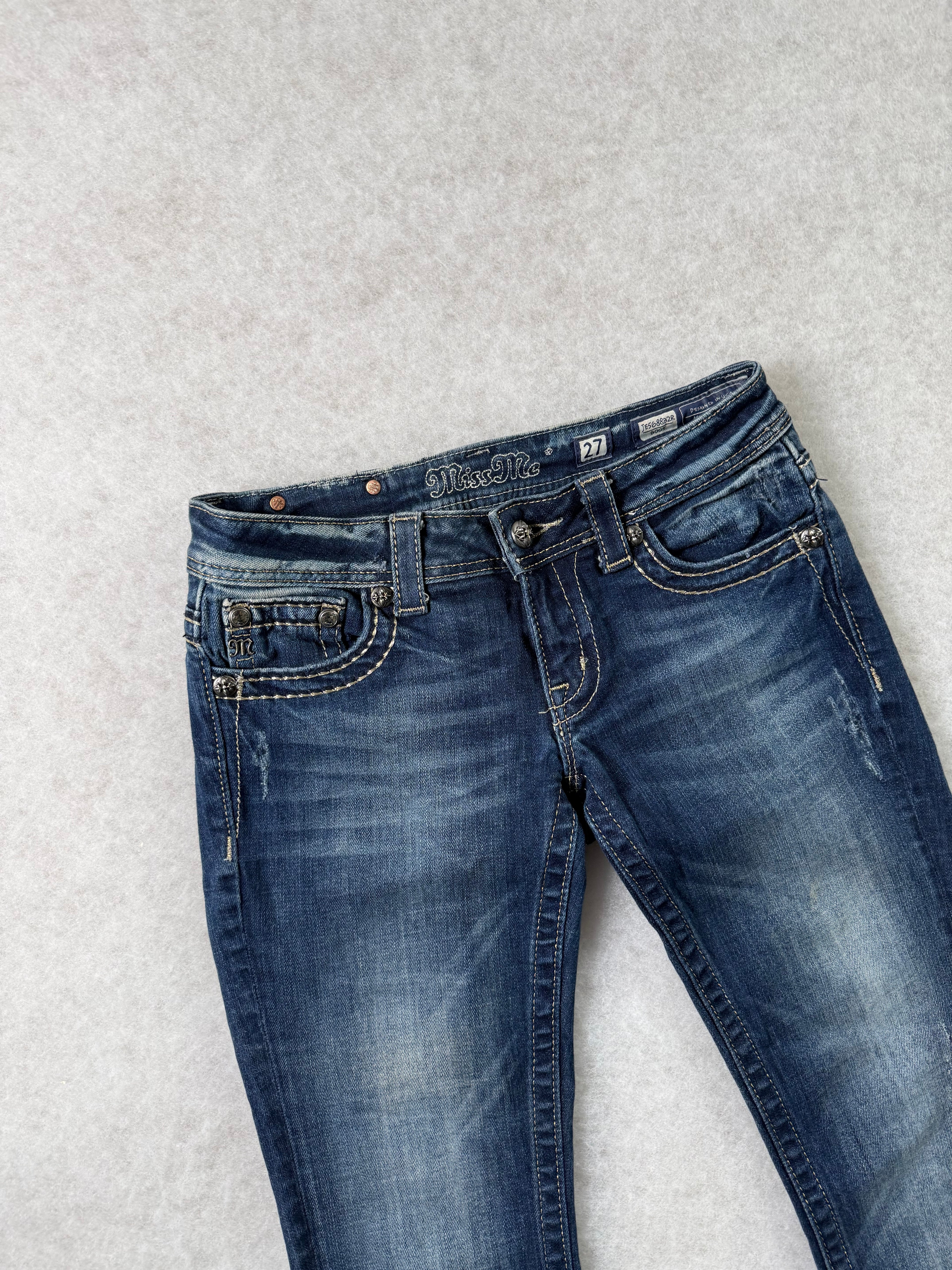 Miss Me Boot Cut Low Waist Jeans