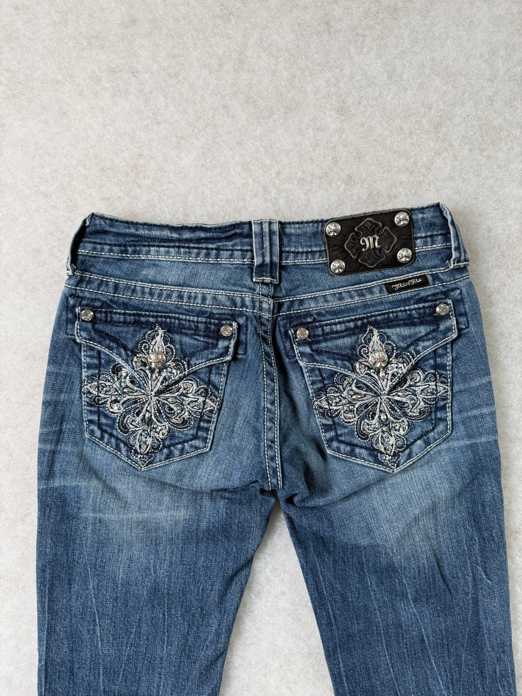 Miss Me Boot Cut Low Waist Jeans