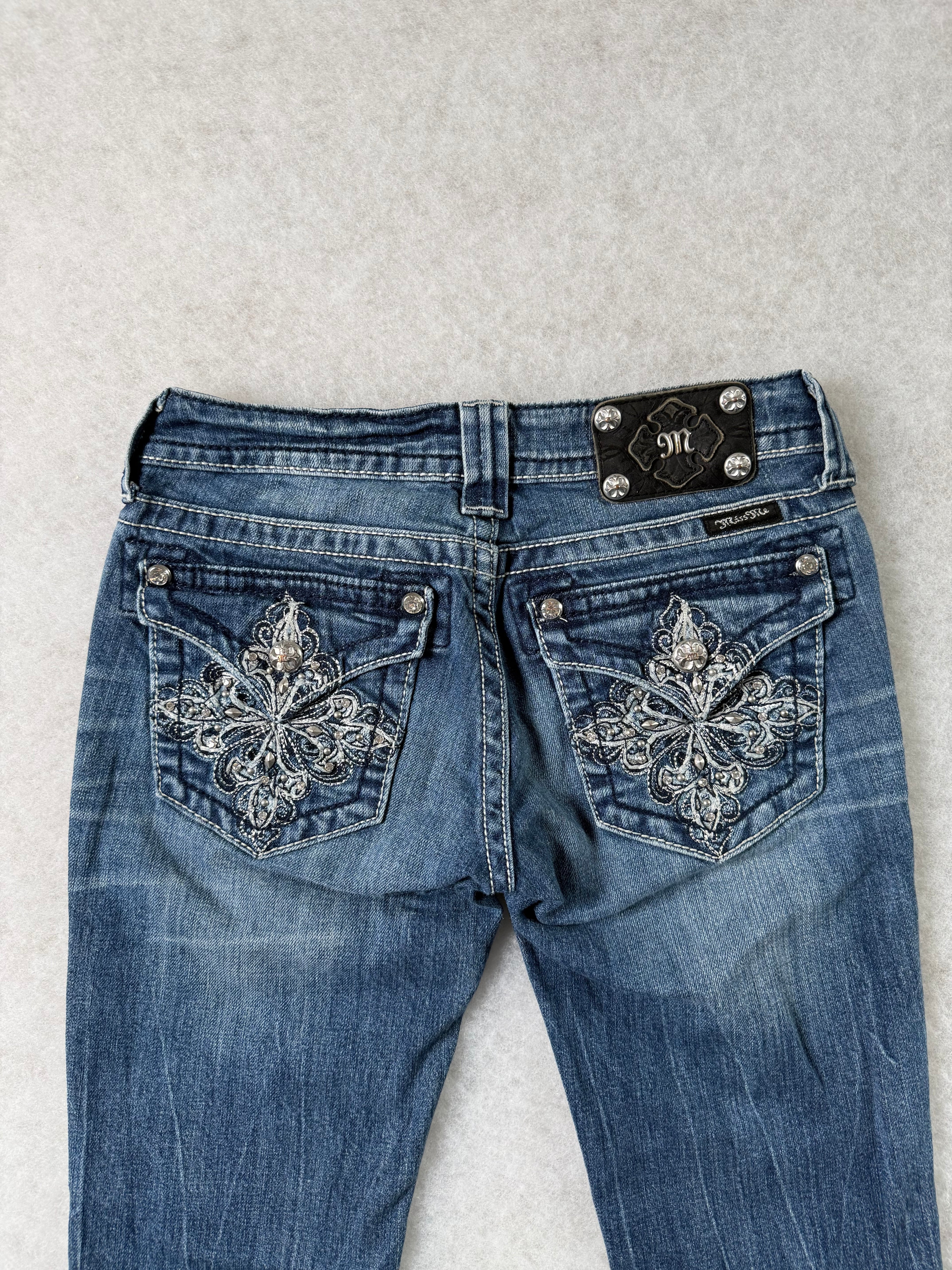 Miss Me Boot Cut Low Waist Jeans