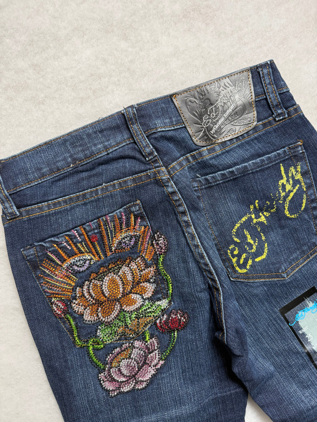 Ed Hardy Boot Cut Low Waist Jeans 31