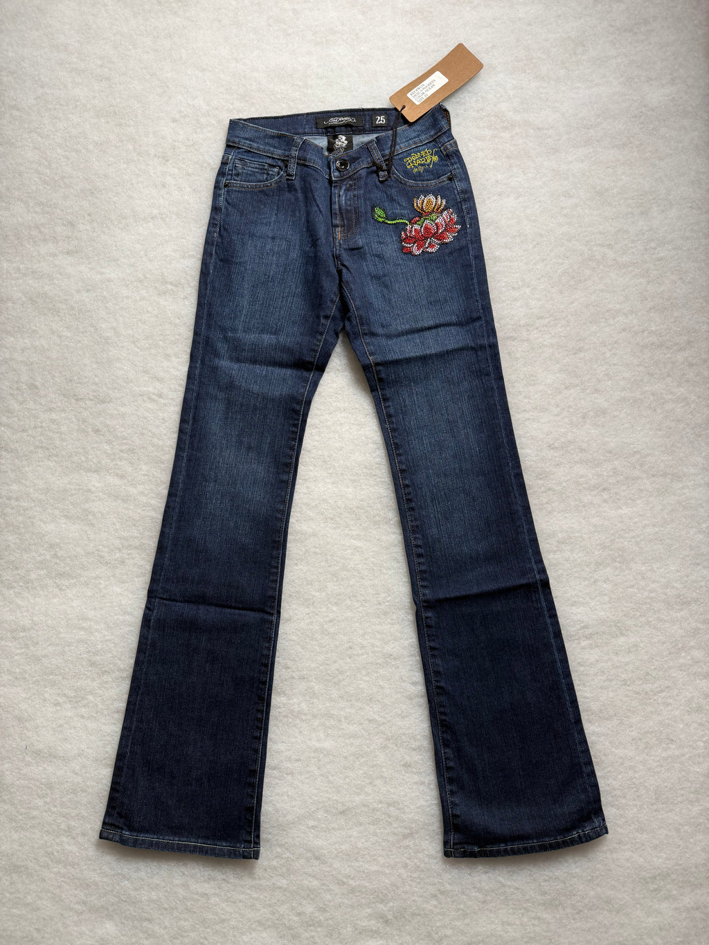 Ed Hardy Boot Cut Low Waist Jeans 31