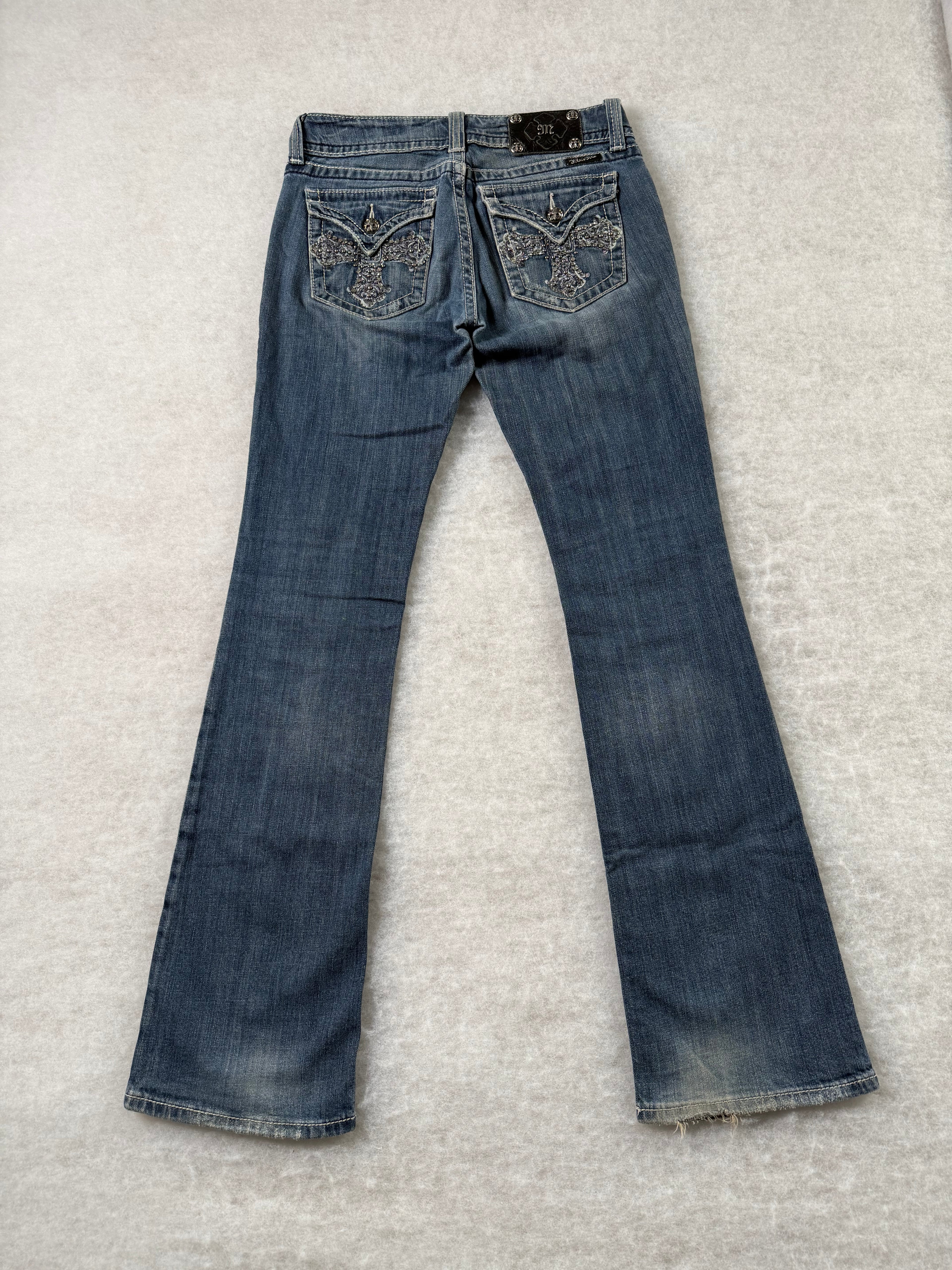 Miss Me Boot Cut Low Waist Jeans