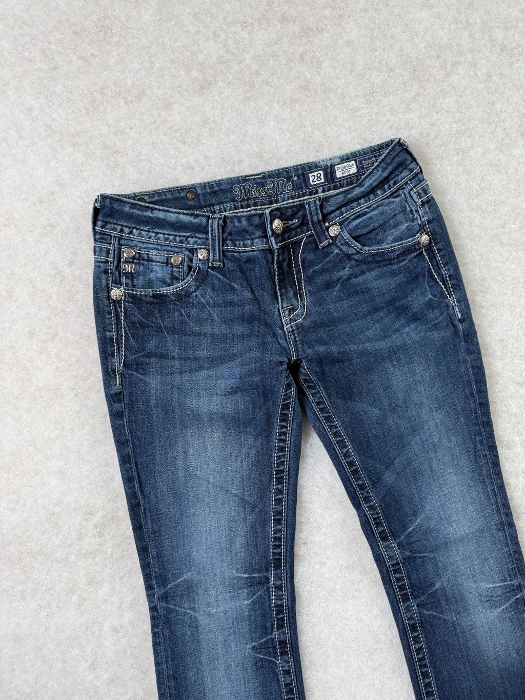 Miss Me Boot Cut Low Waist Jeans