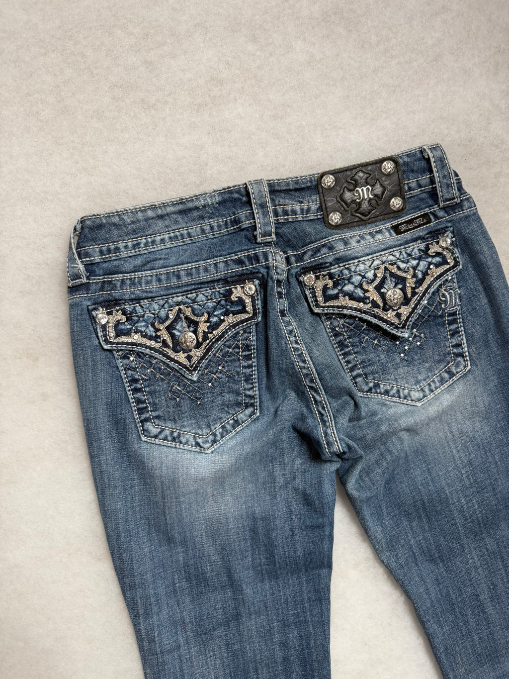 Miss Me Boot Cut Low Waist Jeans 29