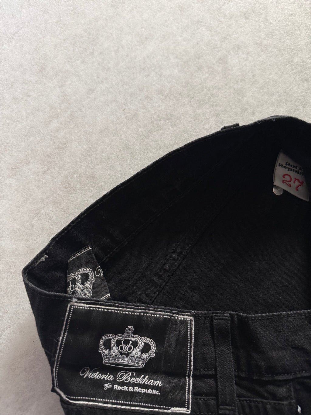 Victoria Beckham Boot Cut Low Waist Jeans