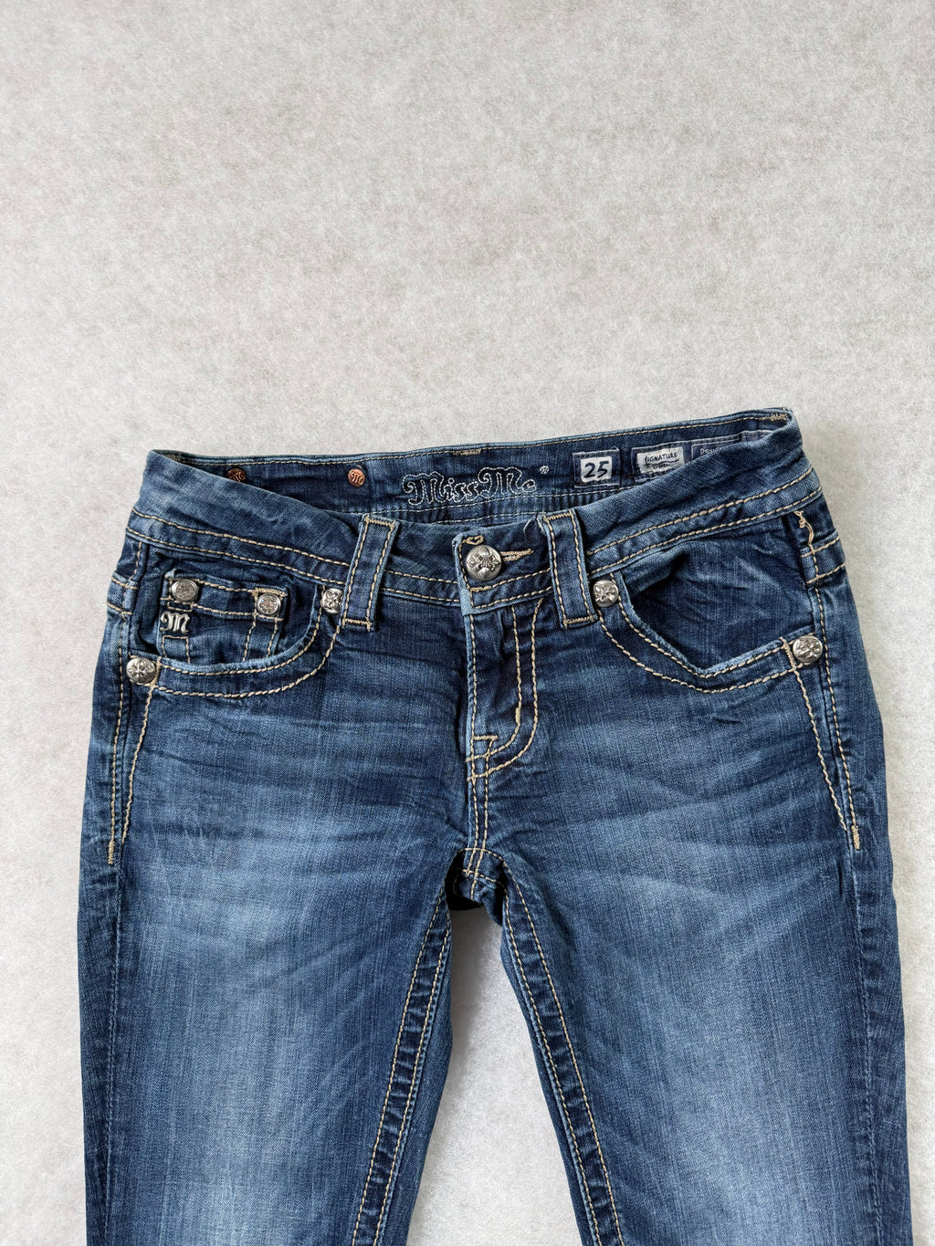 Miss Me Boot Cut Low Waist Jeans