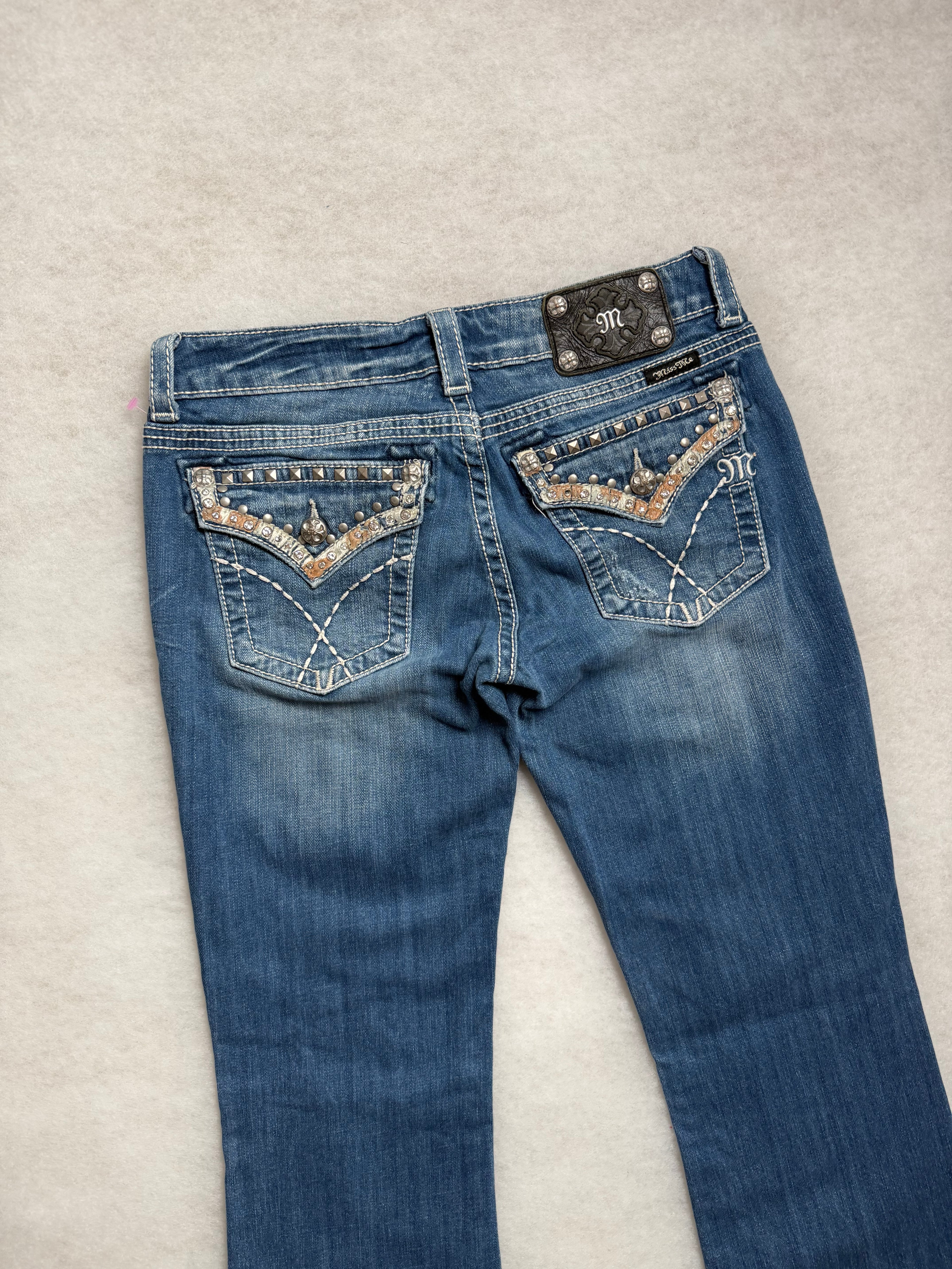 Miss Me Boot Cut Low Waist Jeans 29