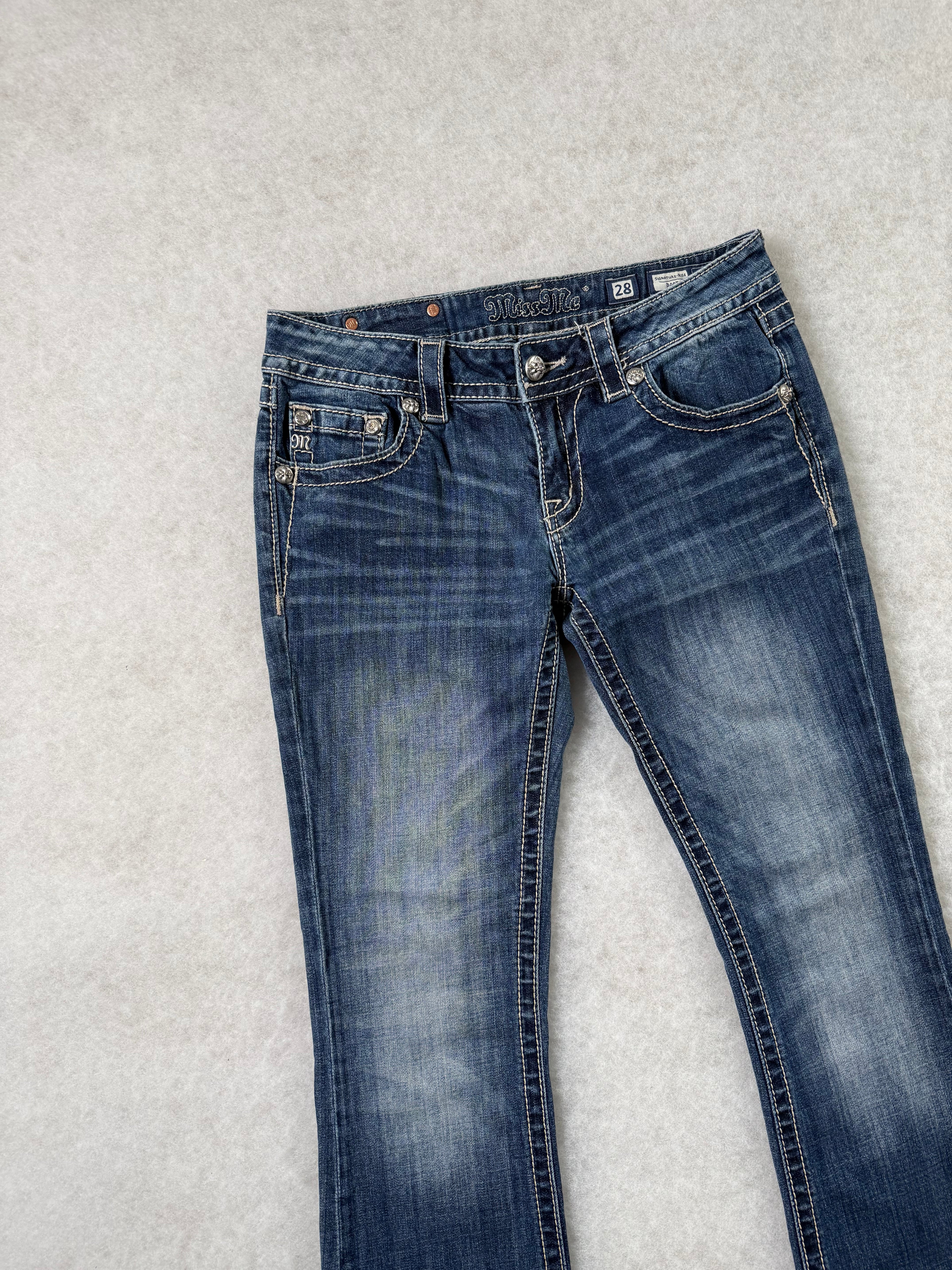 Miss Me Boot Cut Low Waist Jeans