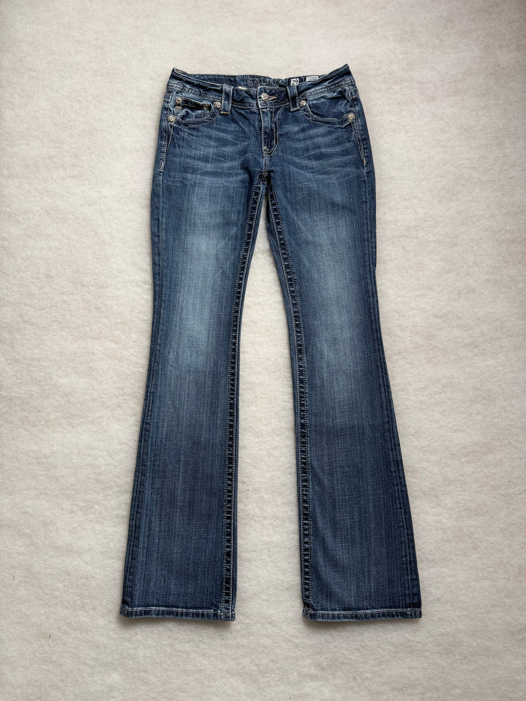 Miss Me Boot Cut Low Waist Jeans 29