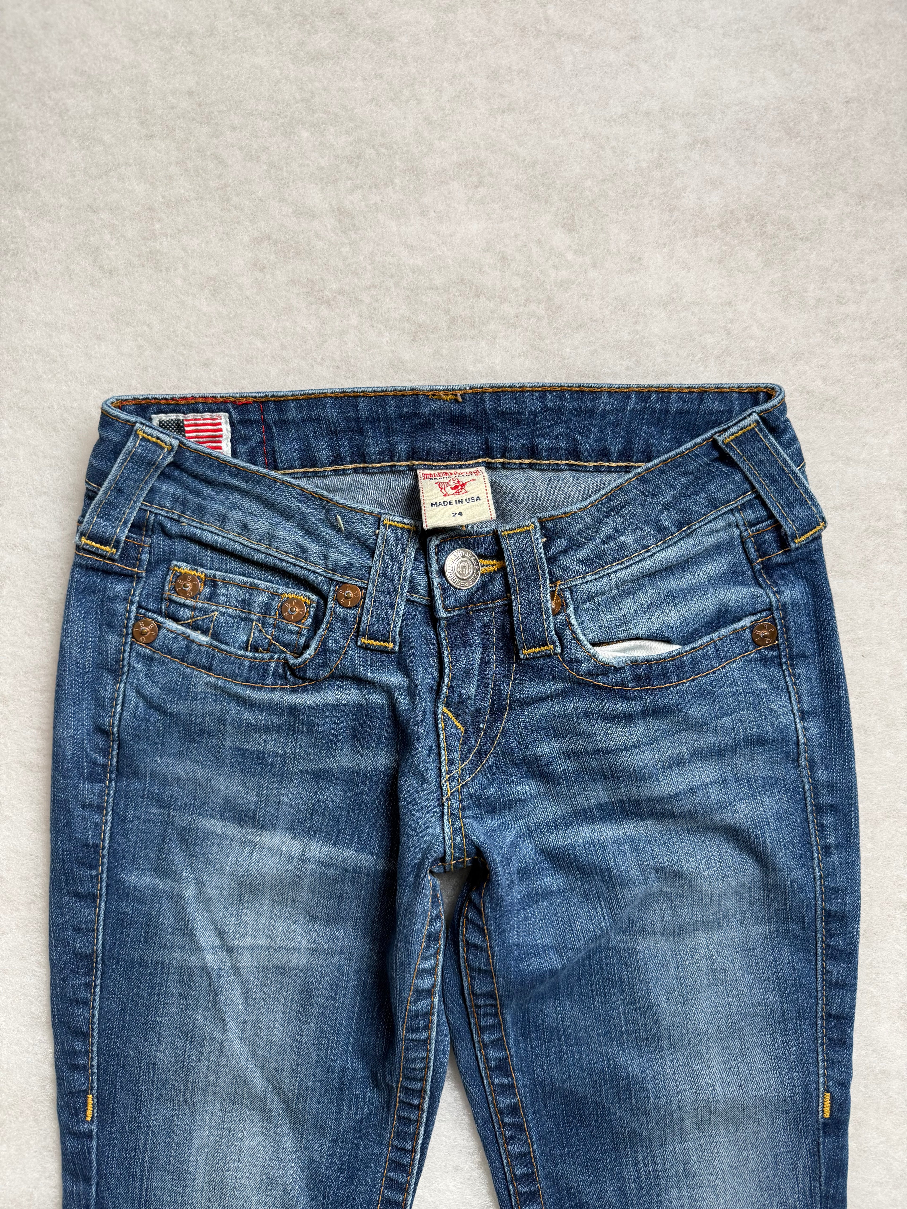 True Religion Boot Cut Low Waist Jeans 24