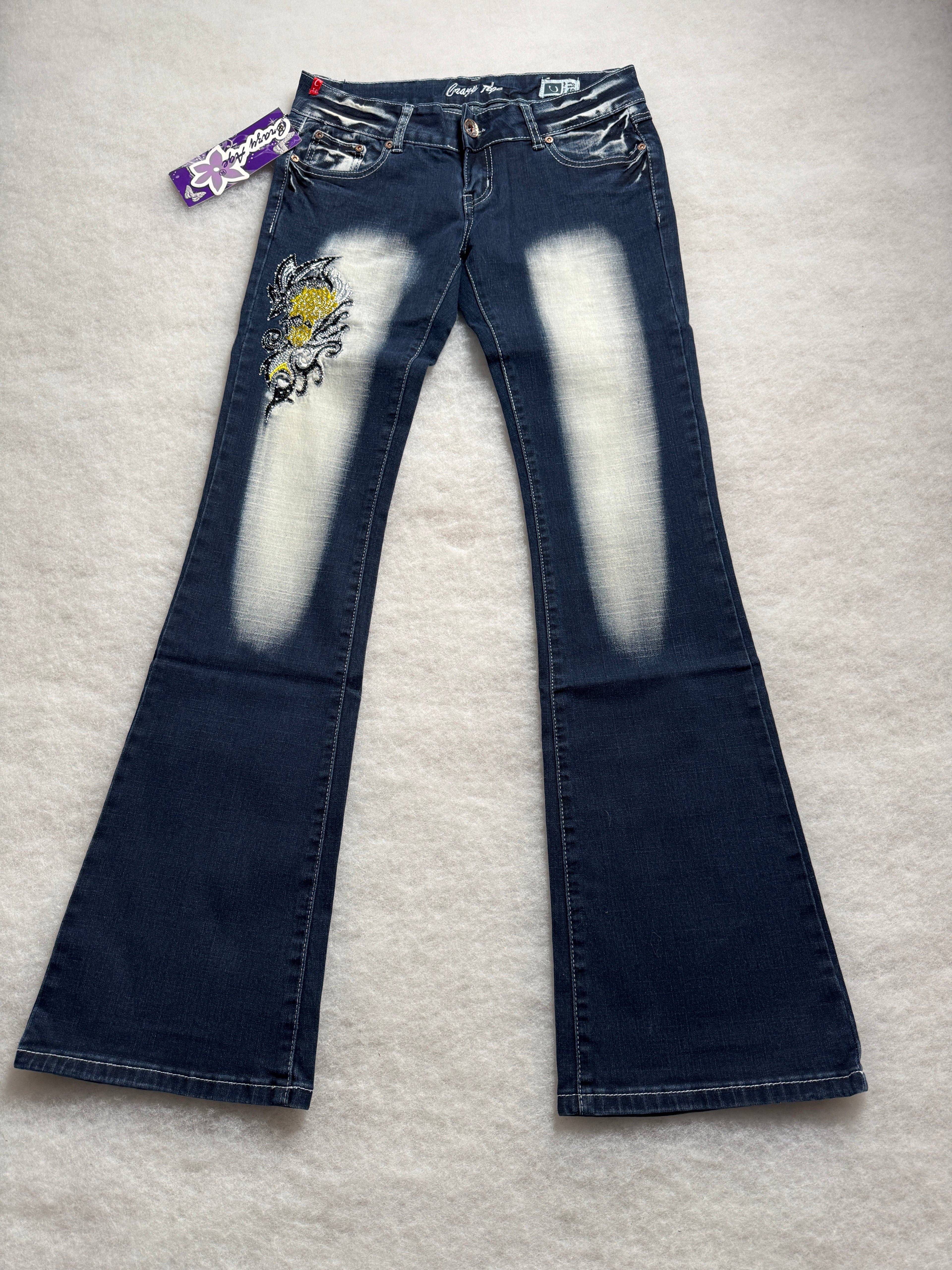 Crazy Age Boot Cut Low Waist Jeans 30