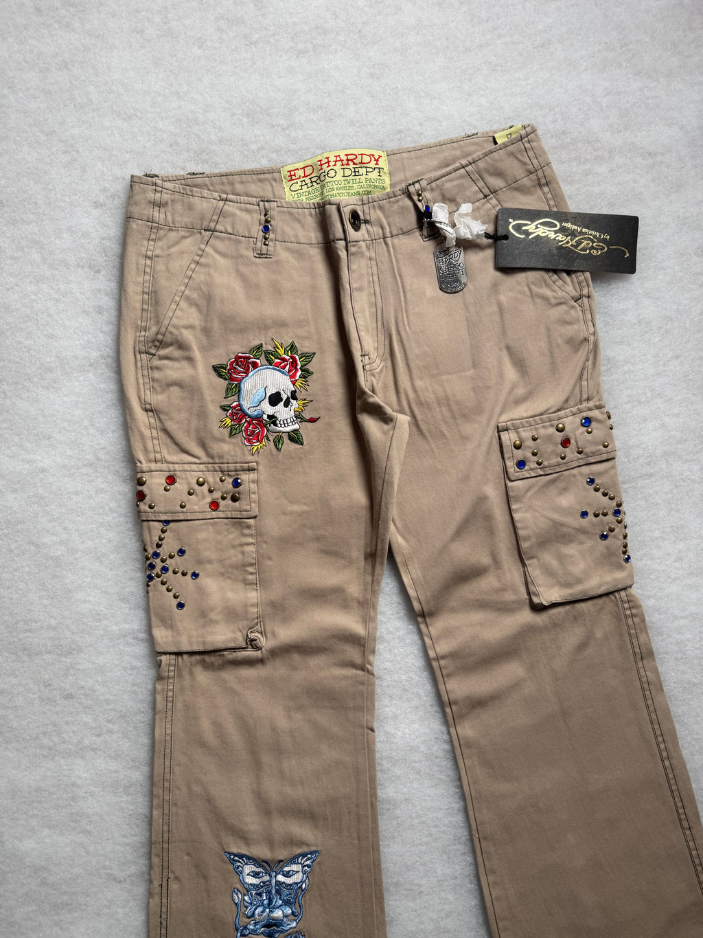 Ed Hardy Boot Cut Cargo Pants 27