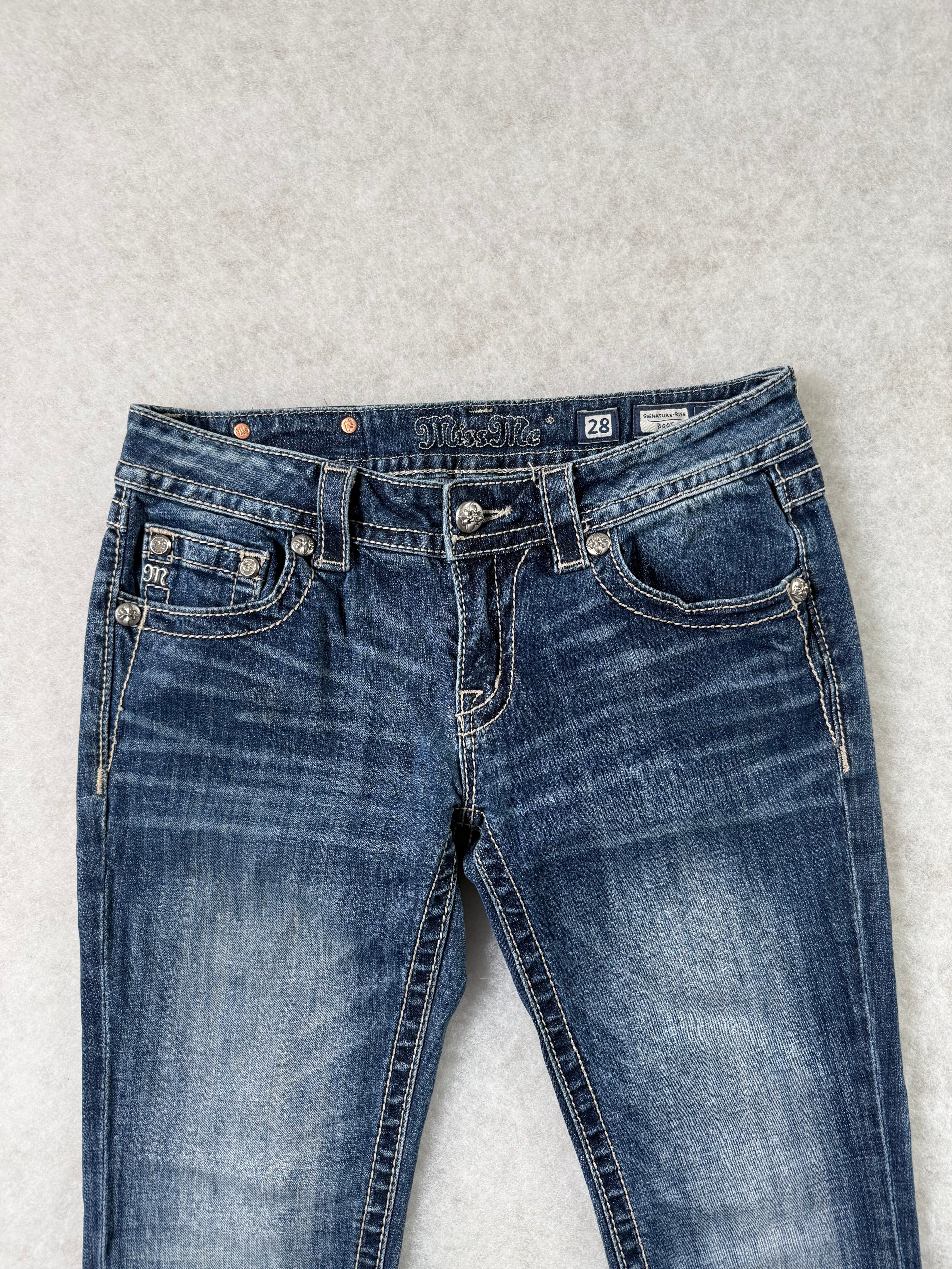 Miss Me Boot Cut Low Waist Jeans
