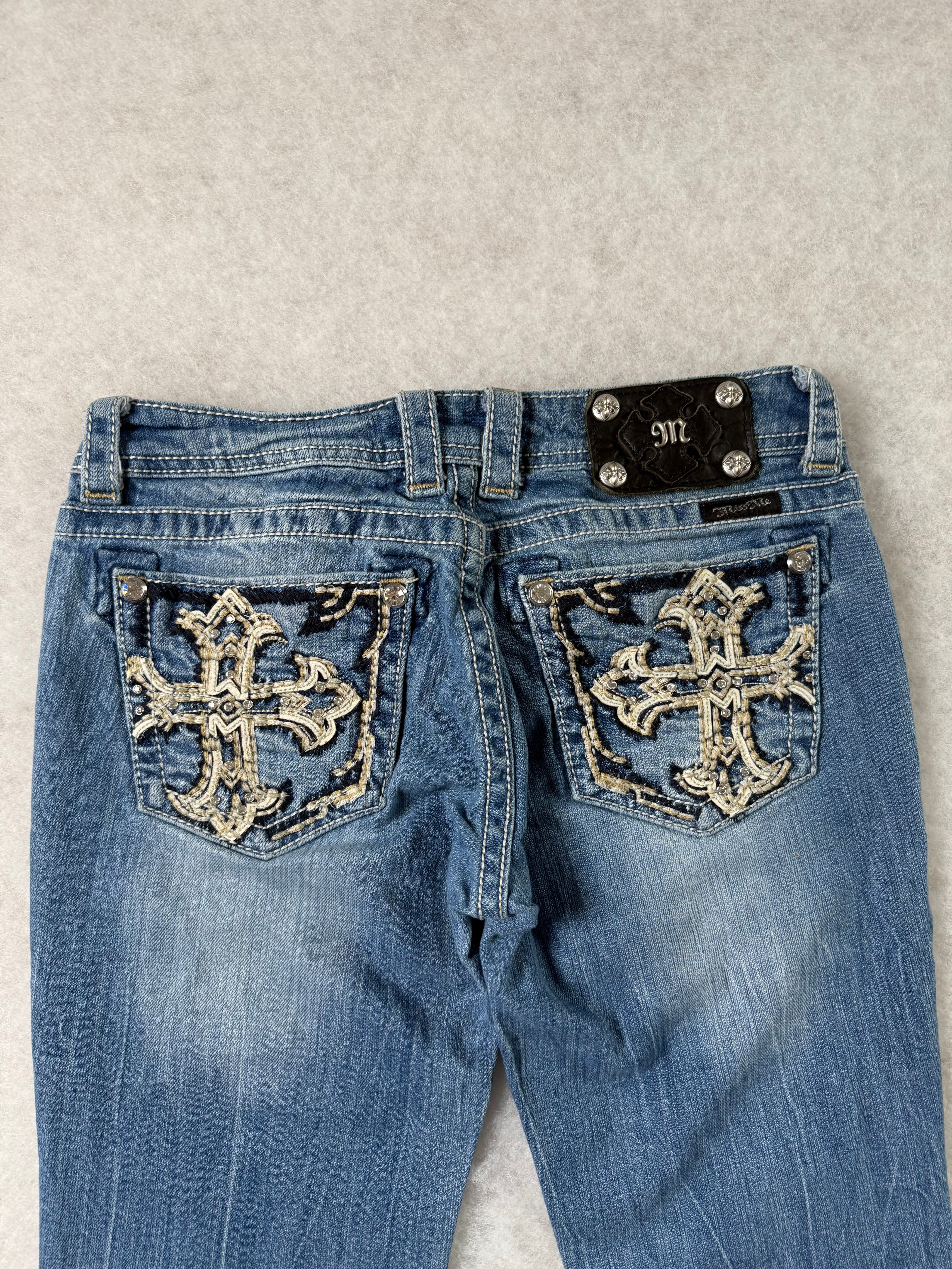 Miss Me Boot Cut Low Waist Jeans