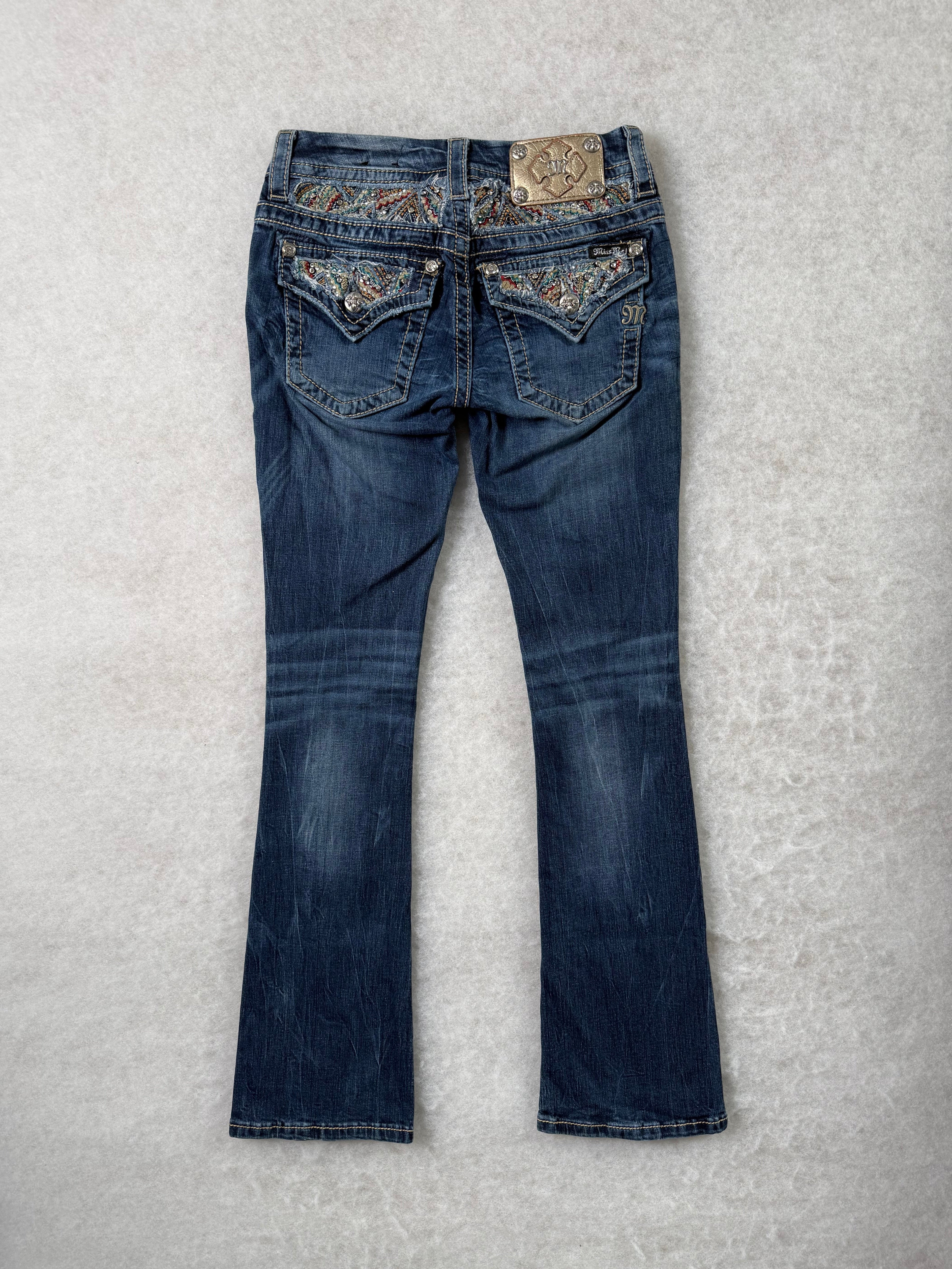 Miss Me Boot Cut Low Waist Jeans