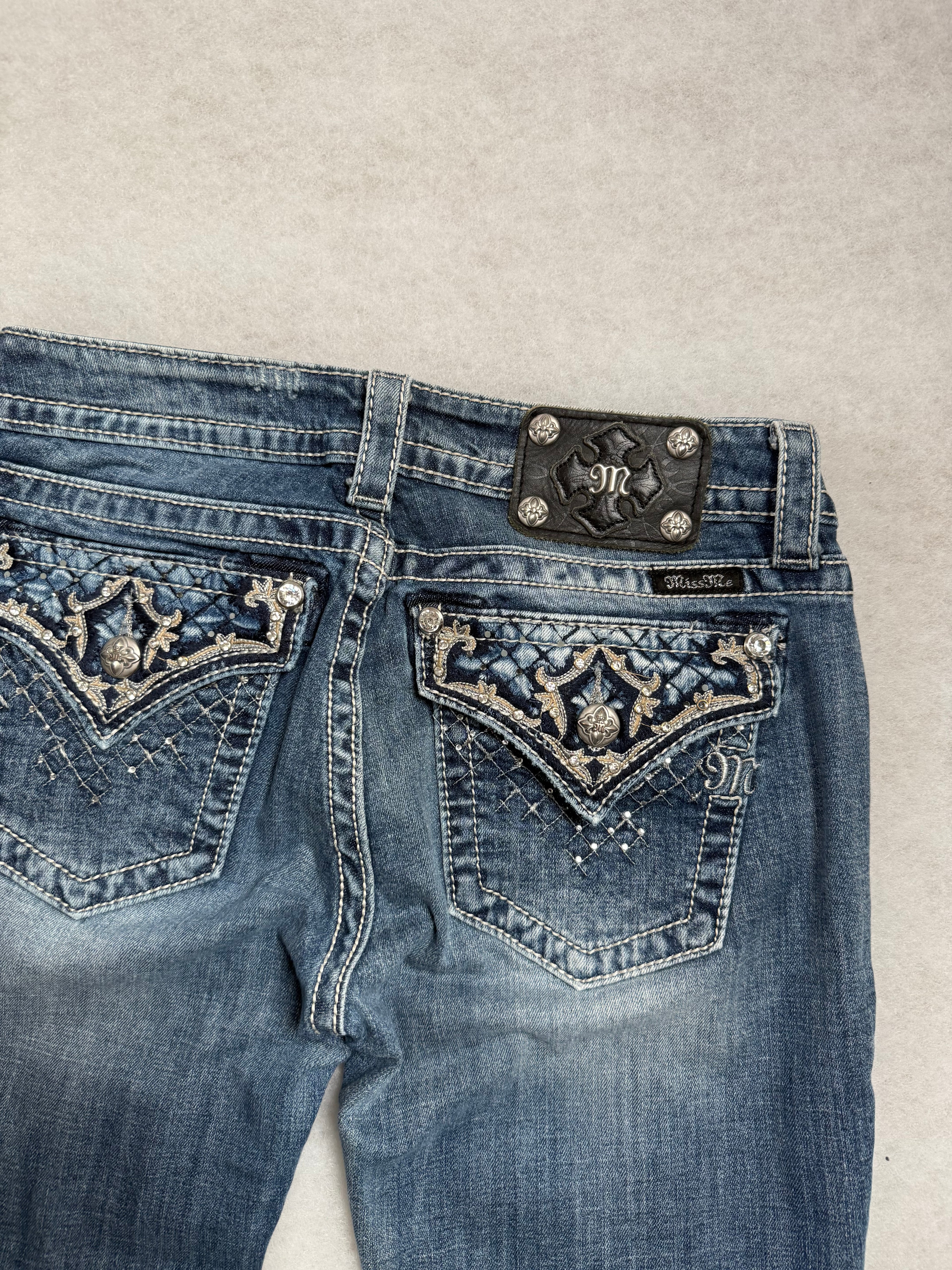 Miss Me Boot Cut Low Waist Jeans 29