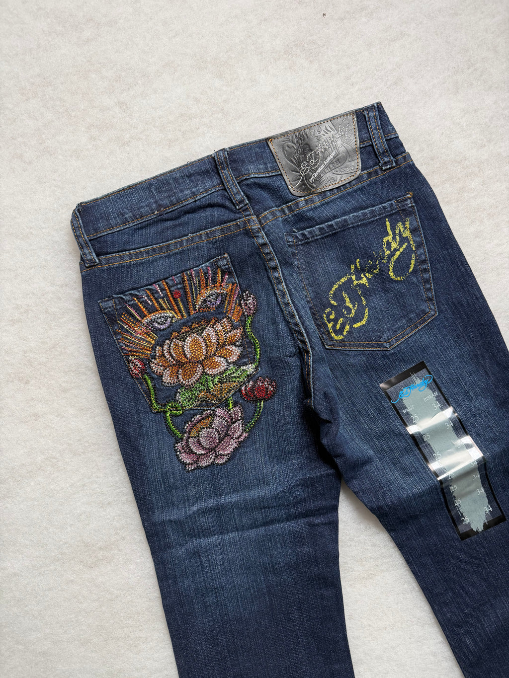 Ed Hardy Boot Cut Low Waist Jeans 31
