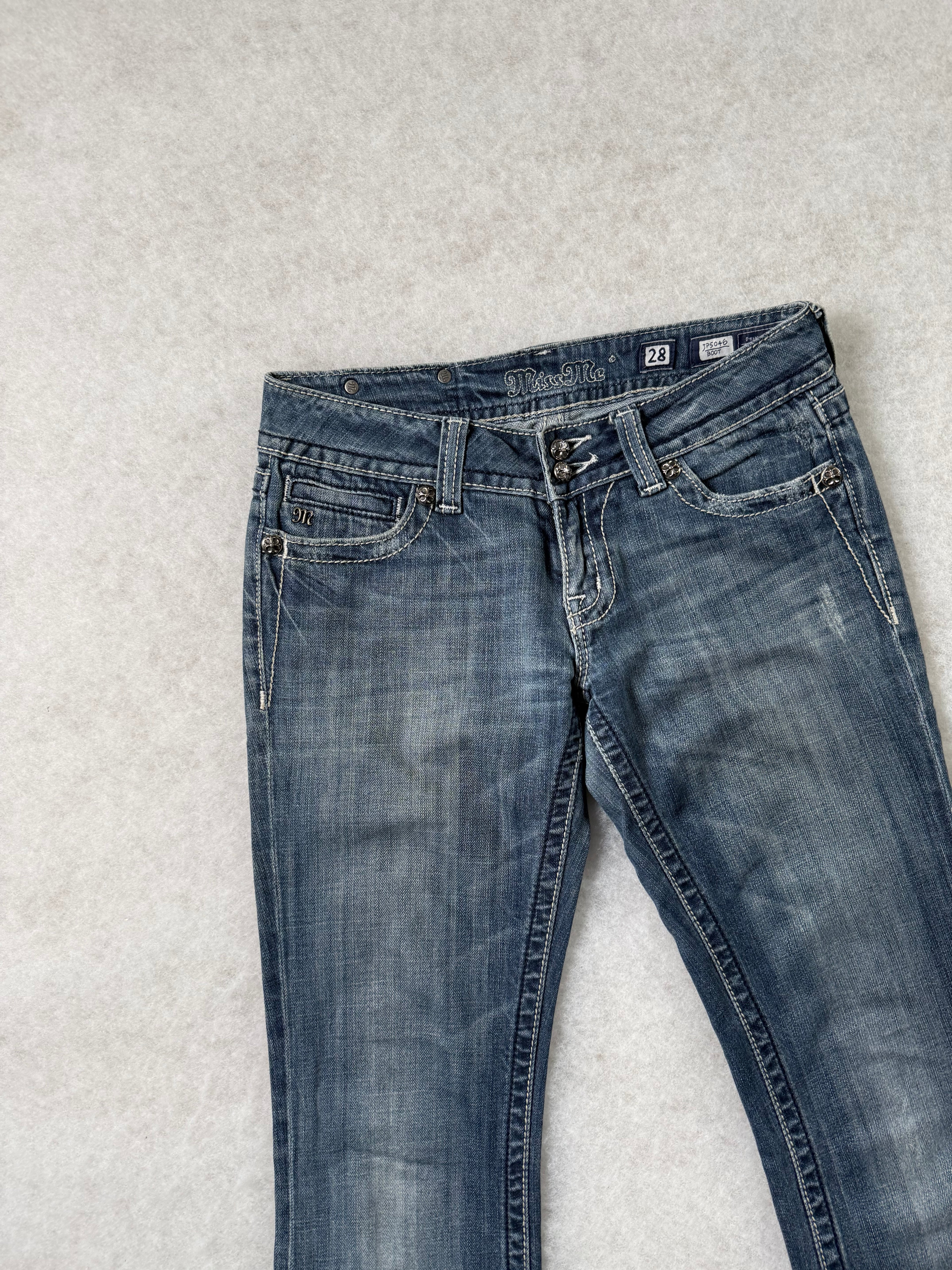 Miss Me Boot Cut Low Waist Jeans