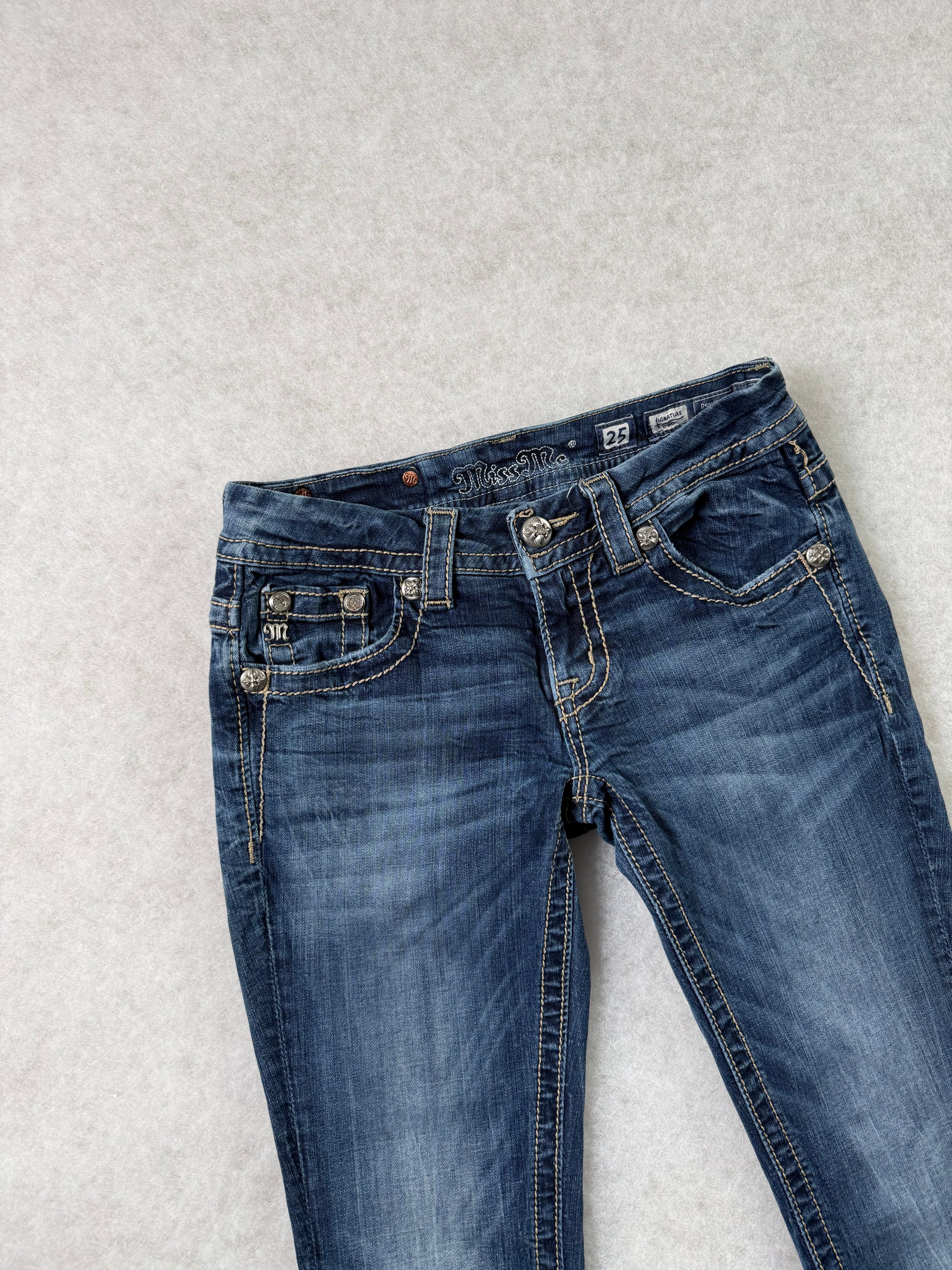 Miss Me Boot Cut Low Waist Jeans