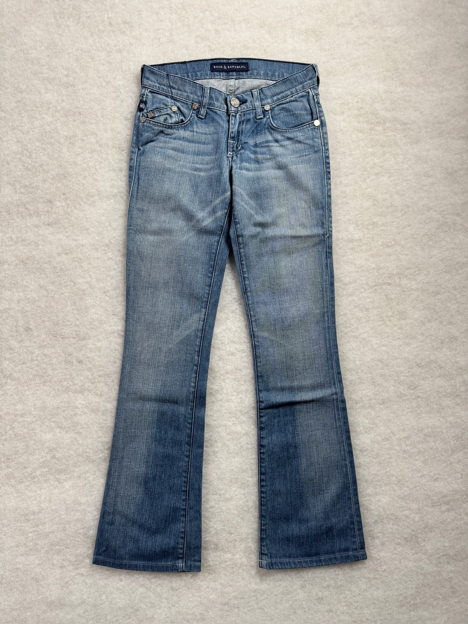 Rock & Republic Boot Cut Low Waist Jeans 24