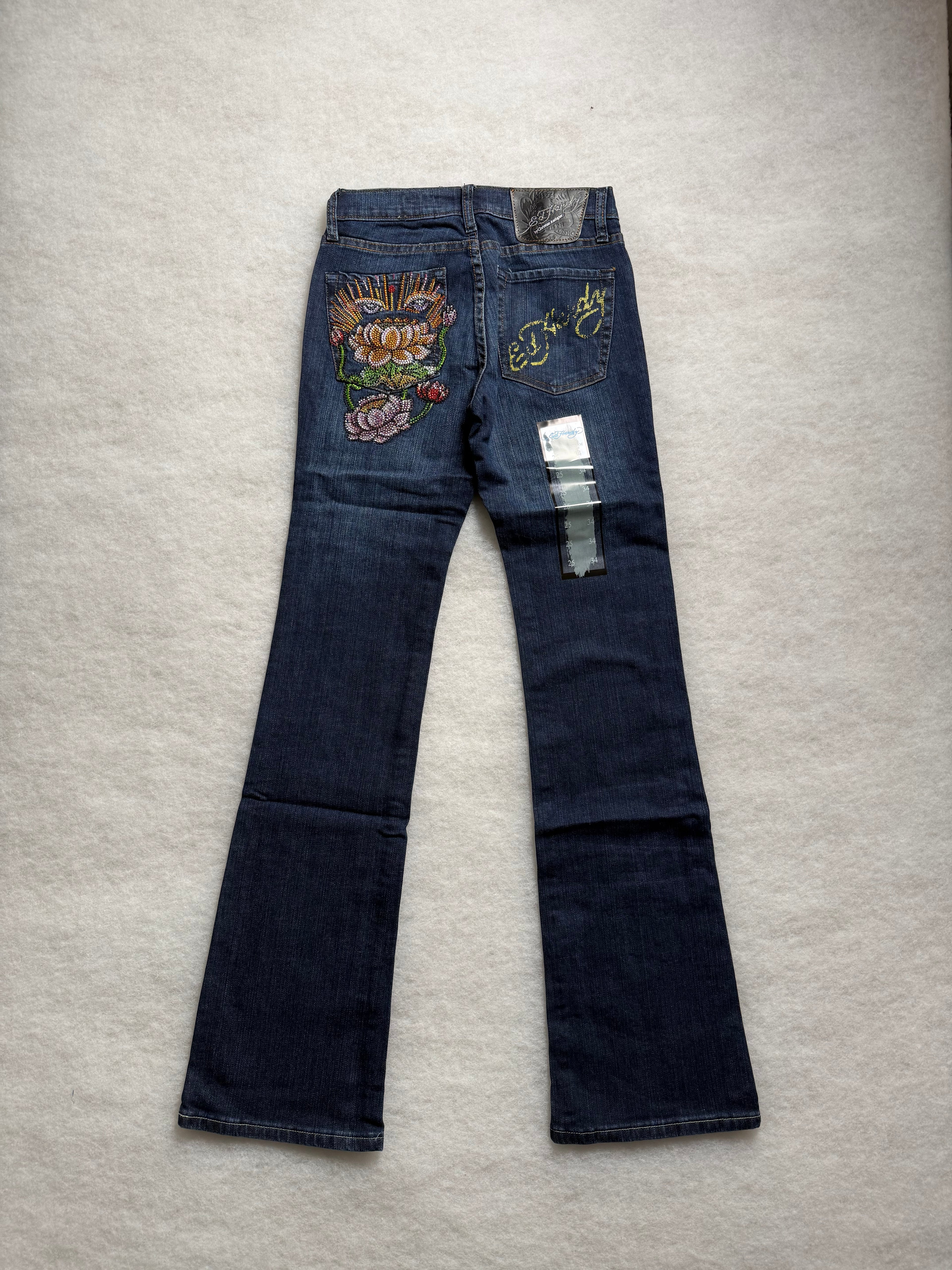 Ed Hardy Boot Cut Low Waist Jeans 31