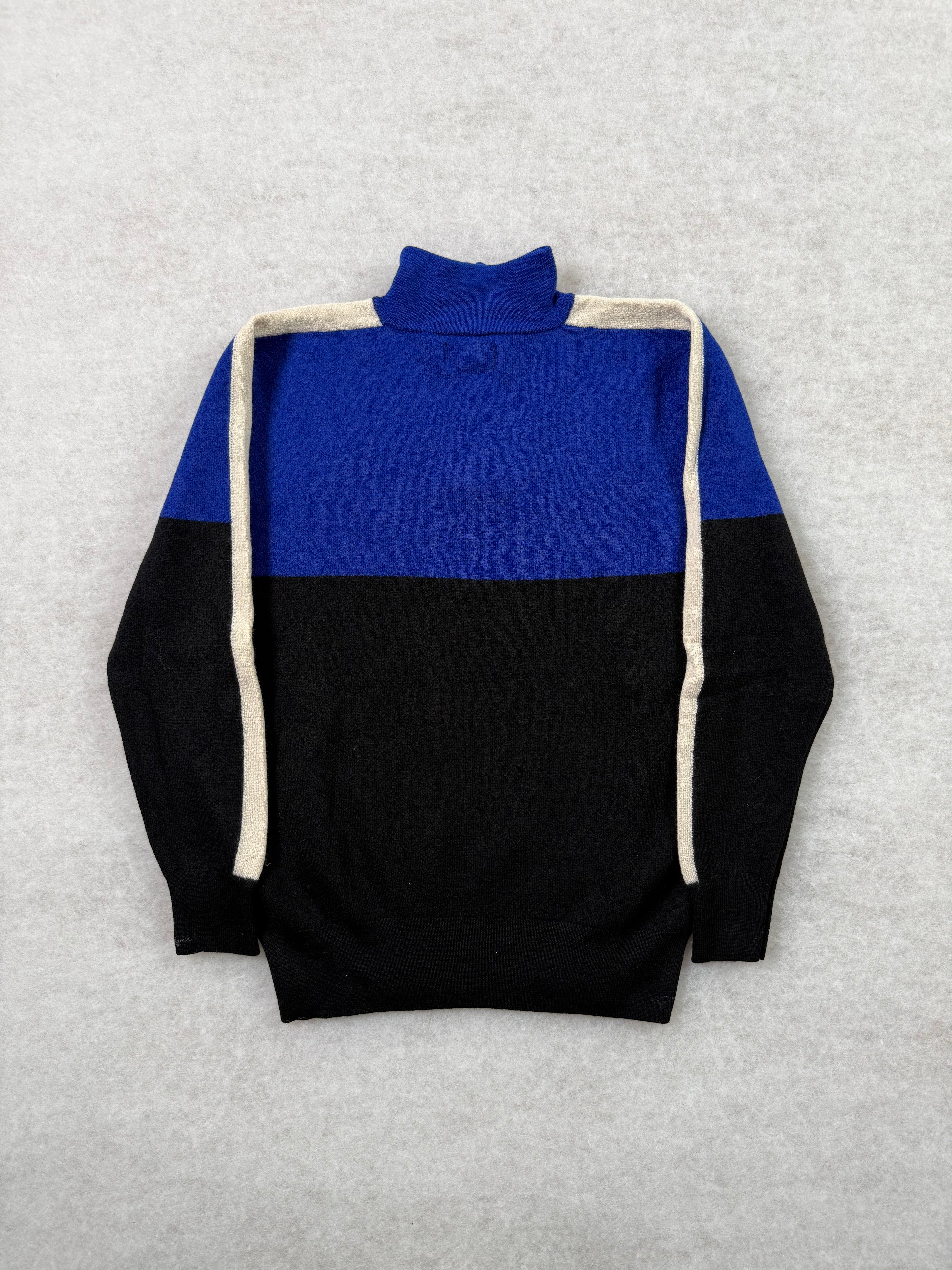 Ralph Lauren Half Zip Strickpullover mit USA Flagge