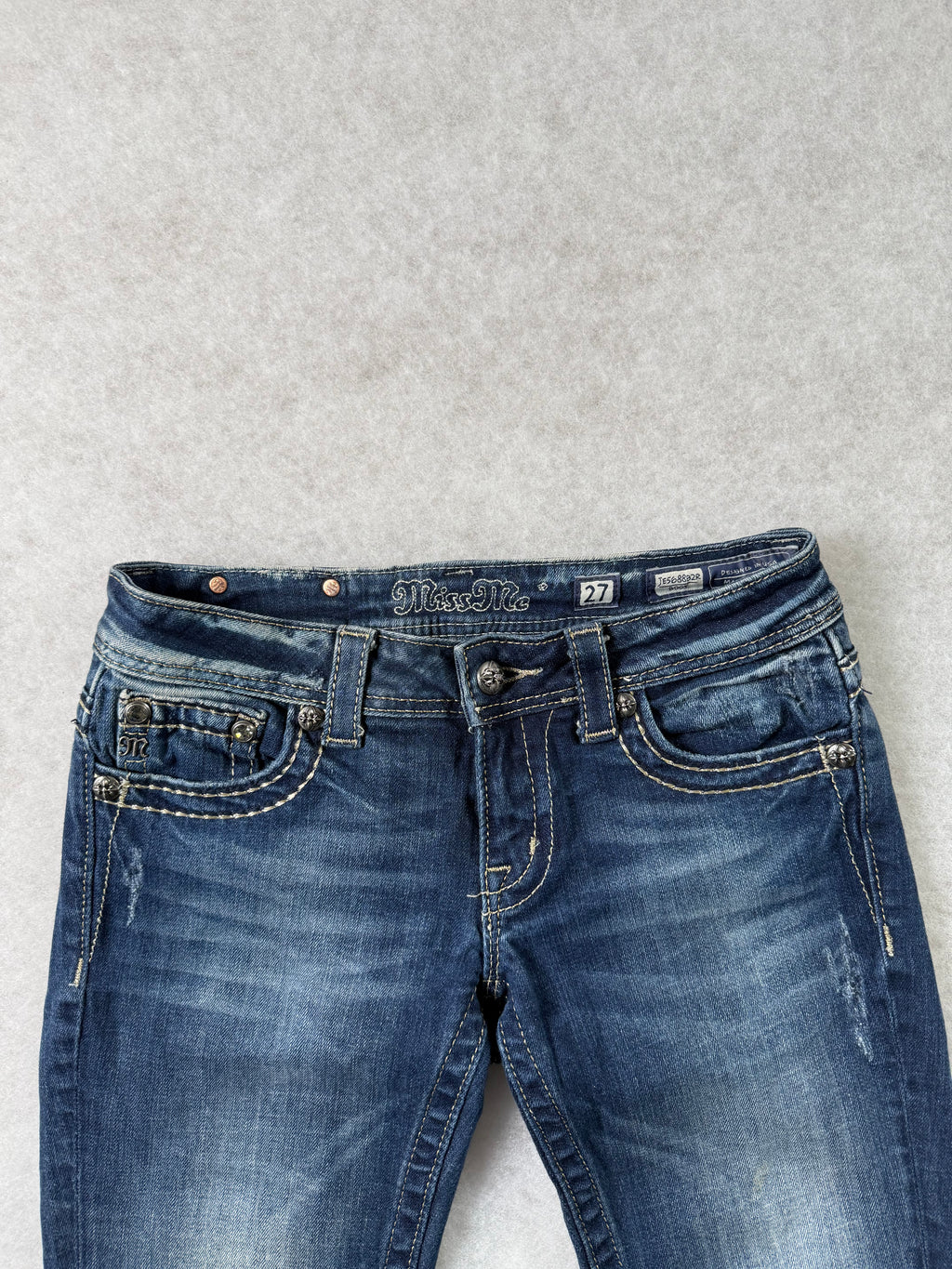 Miss Me Boot Cut Low Waist Jeans