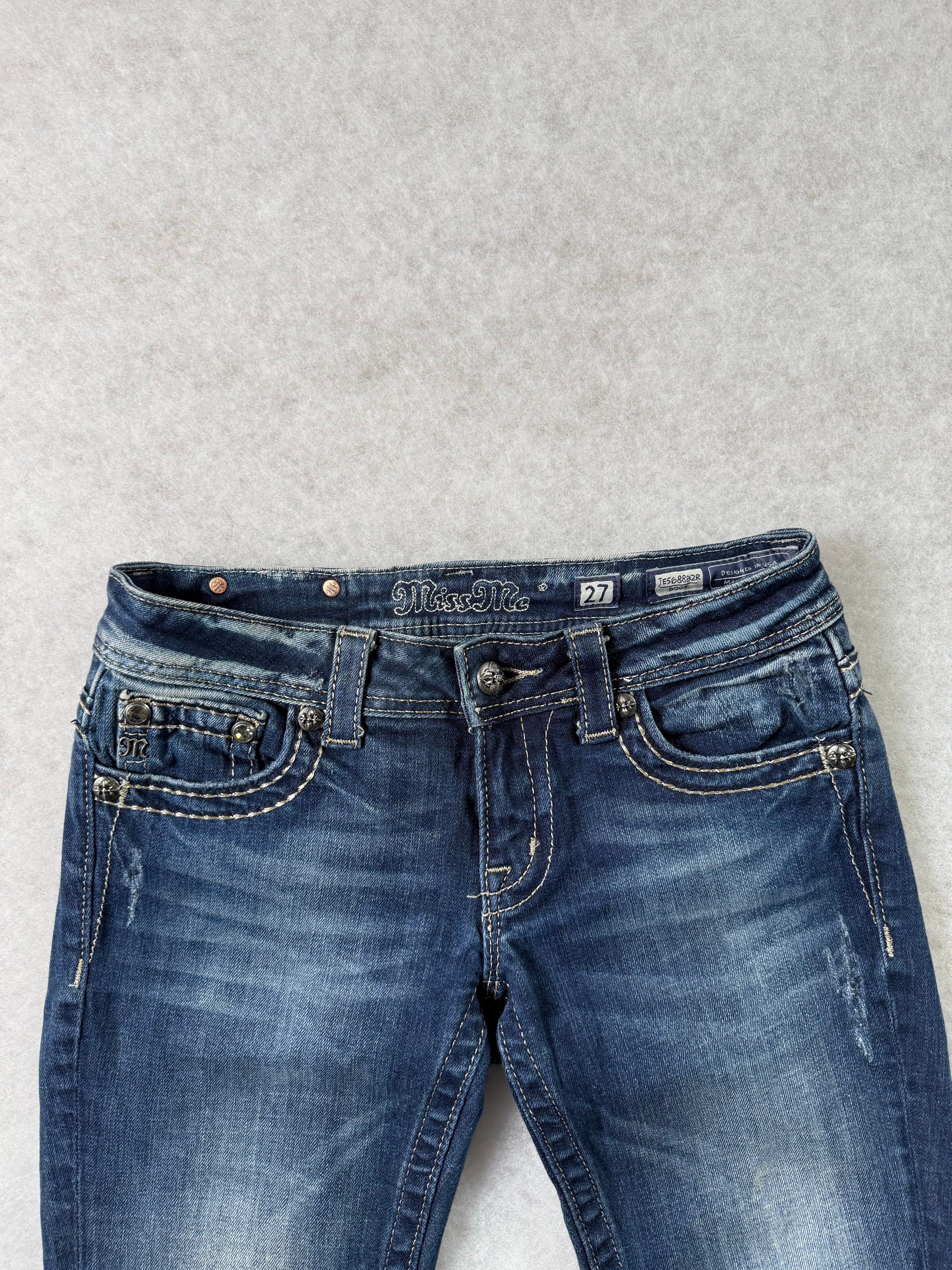 Miss Me Boot Cut Low Waist Jeans