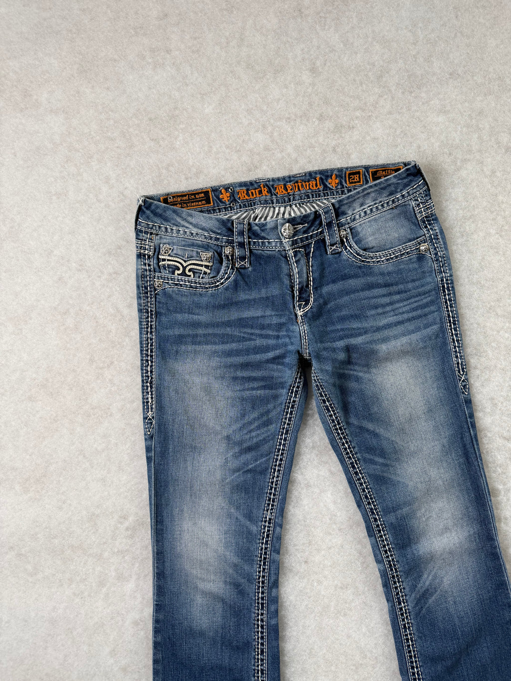 Rock Revival Boot Cut Low Waist Jeans