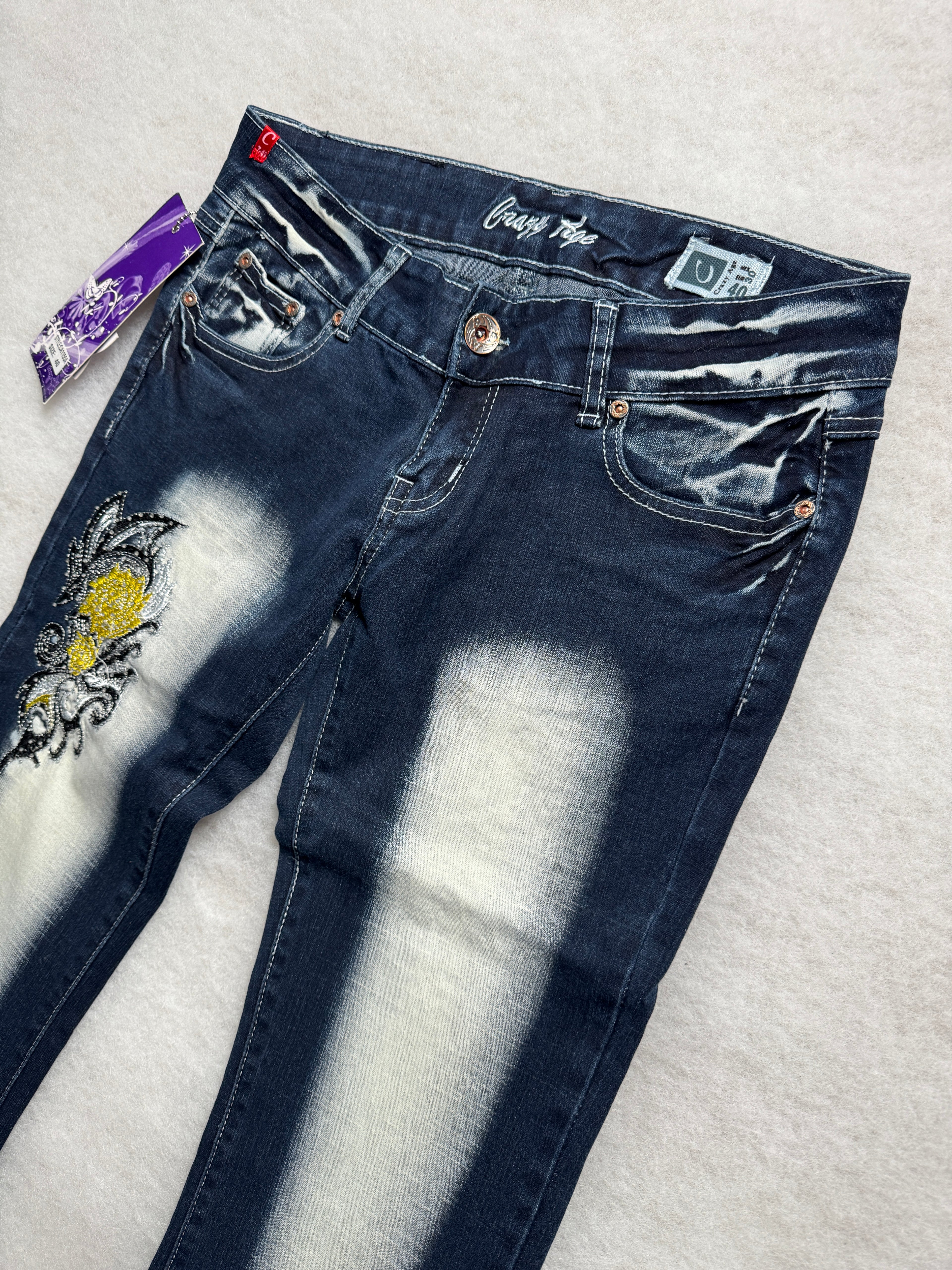 Crazy Age Boot Cut Low Waist Jeans 30