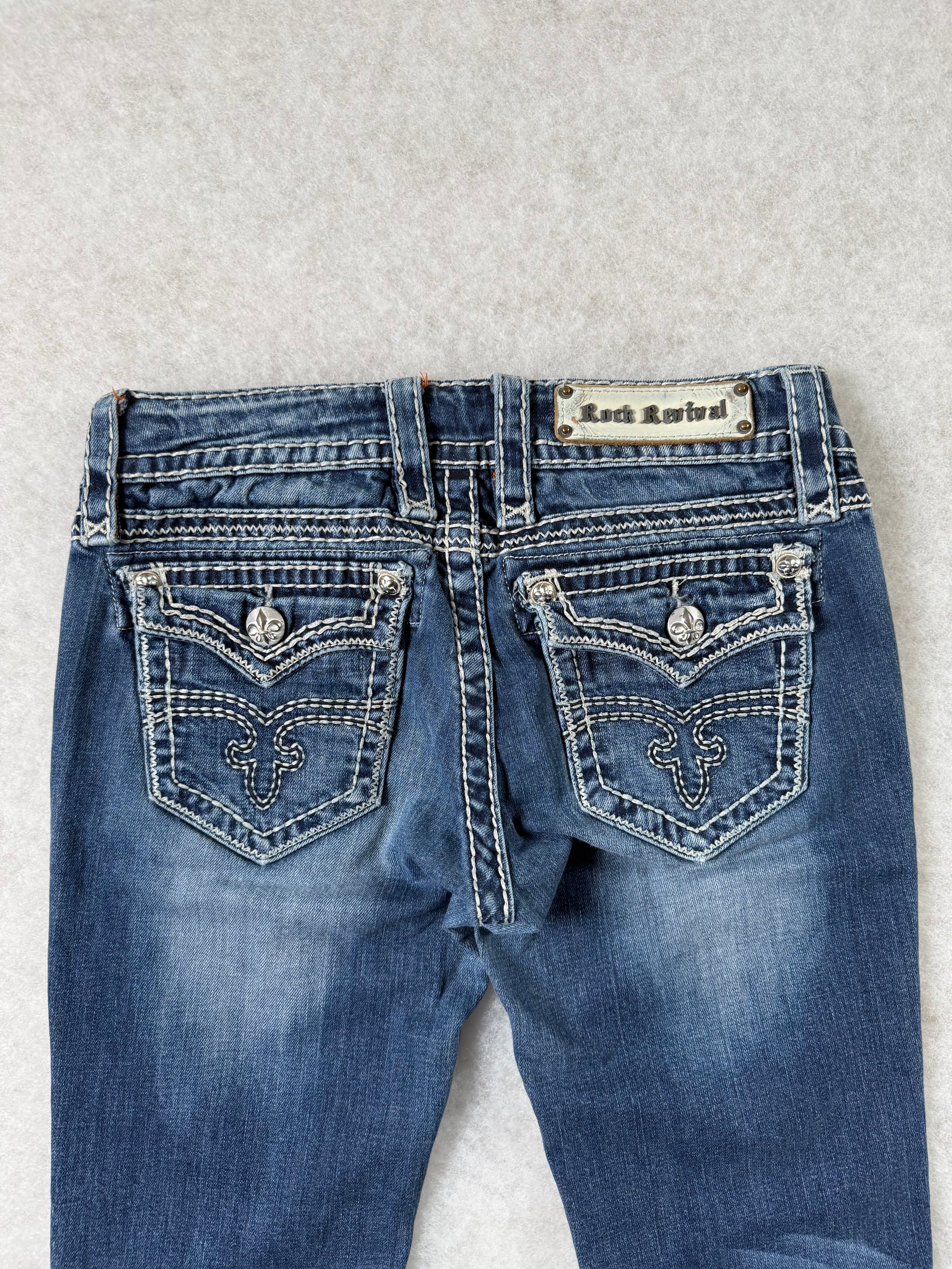 Rock Revival Boot Cut Low Waist Jeans
